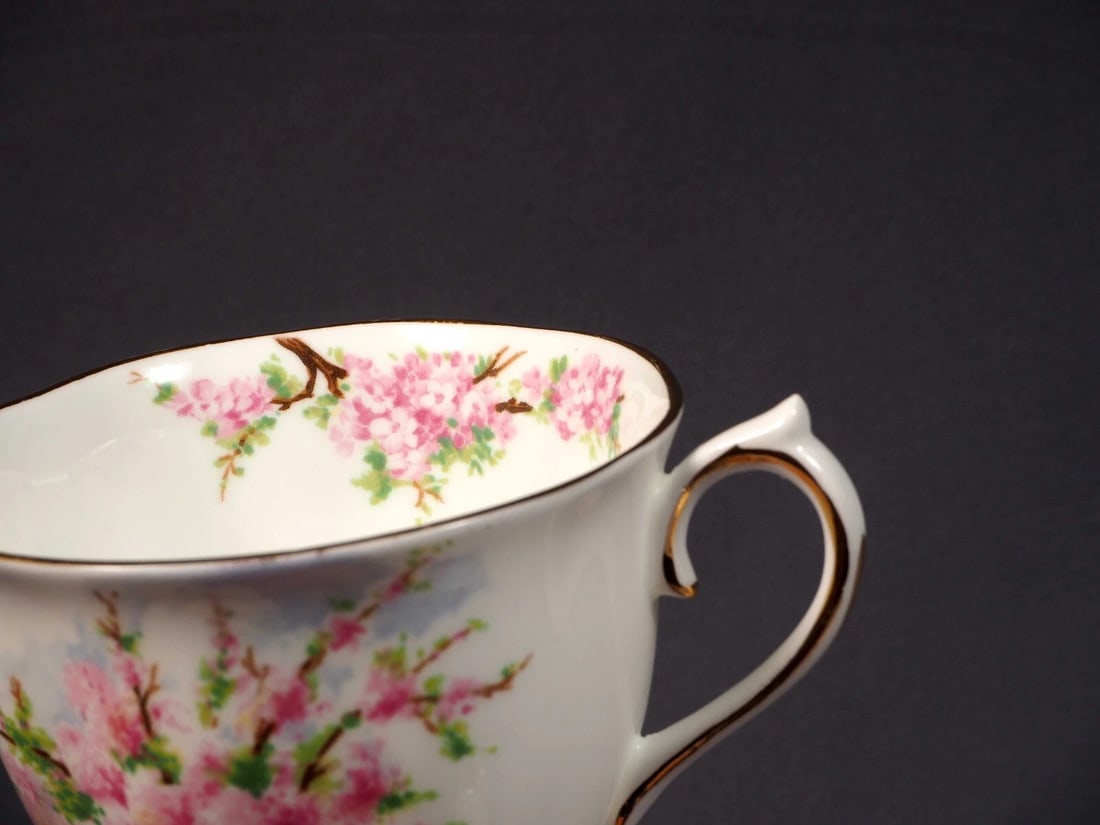 Royal Albert Blossom Time Coffee Tea cup Saucer Set Bone China England - 4