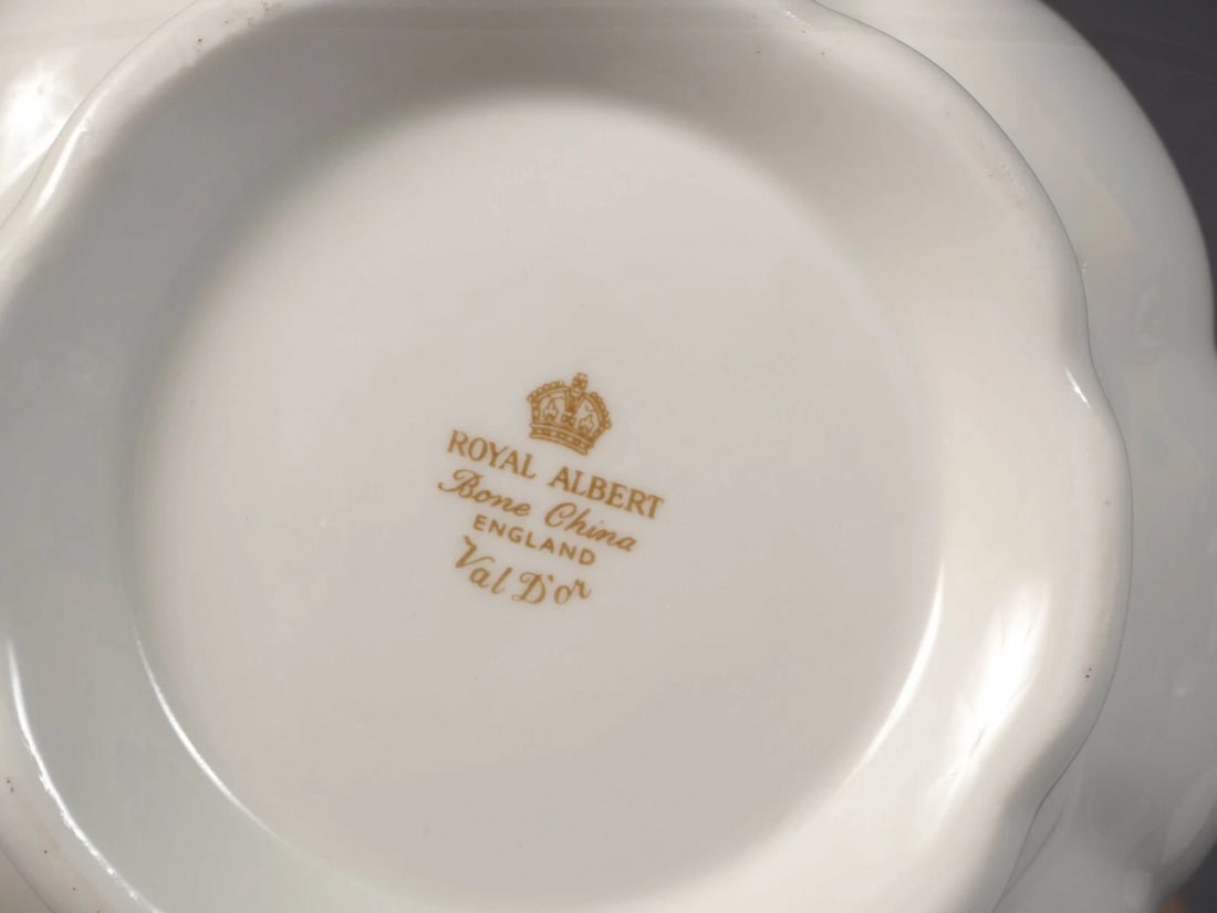 Royal Albert Val D'Or Tall Coffee Pot Teapot England Bone China - 5