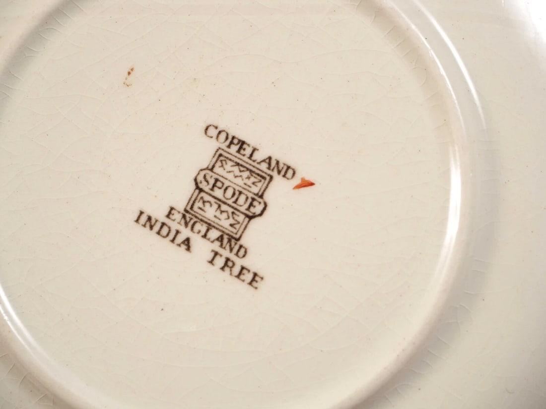 Copeland Spode Indian Tree Rust Orange Coffee Tea Cup Mug Saucer Set England - 5