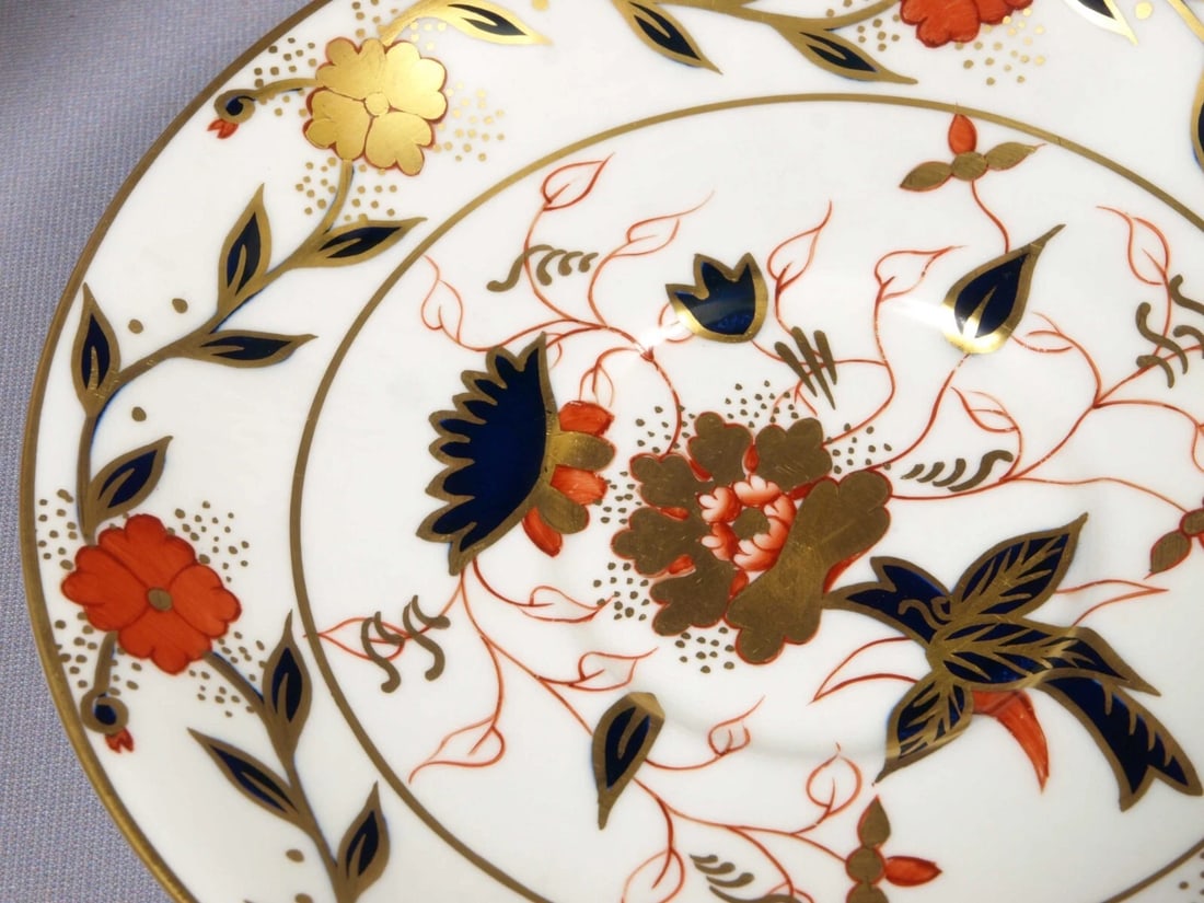 ROYAL CROWN DERBY Asian Rose Coffee cup Teacup Saucer England - 3