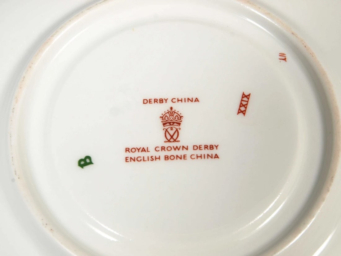 ROYAL CROWN DERBY Asian Rose Coffee cup Teacup Saucer England - 4