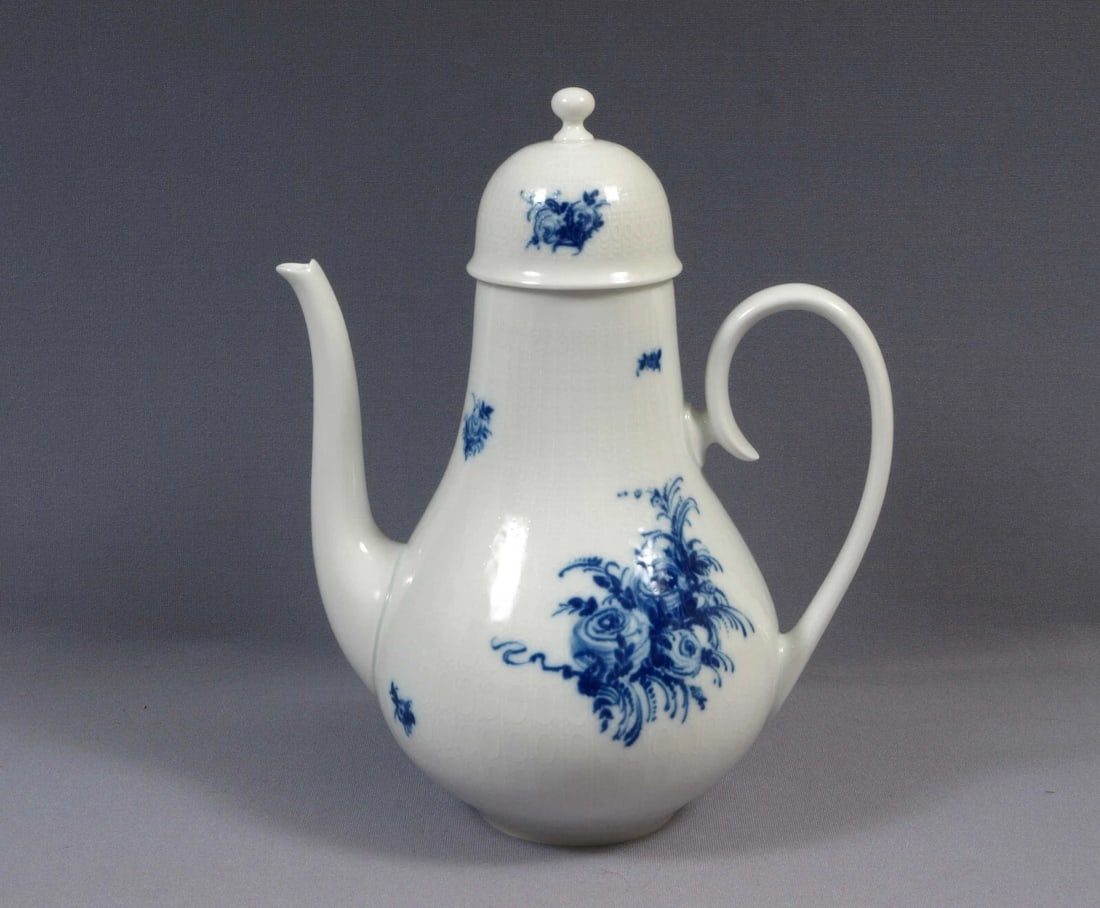 Vintage ROSENTHAL Bjorn RHAPSODY Germany Coffee Tea Cup Plate Teapot Sugar Blue - 3