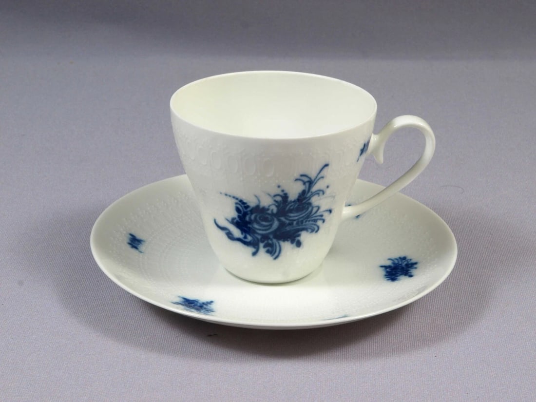 Vintage ROSENTHAL Bjorn RHAPSODY Germany Coffee Tea Cup Plate Teapot Sugar Blue - 7