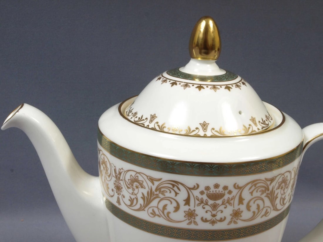 Minton ARAGON Coffee Espresso SET pot Teapot Cups Bone China England - 3