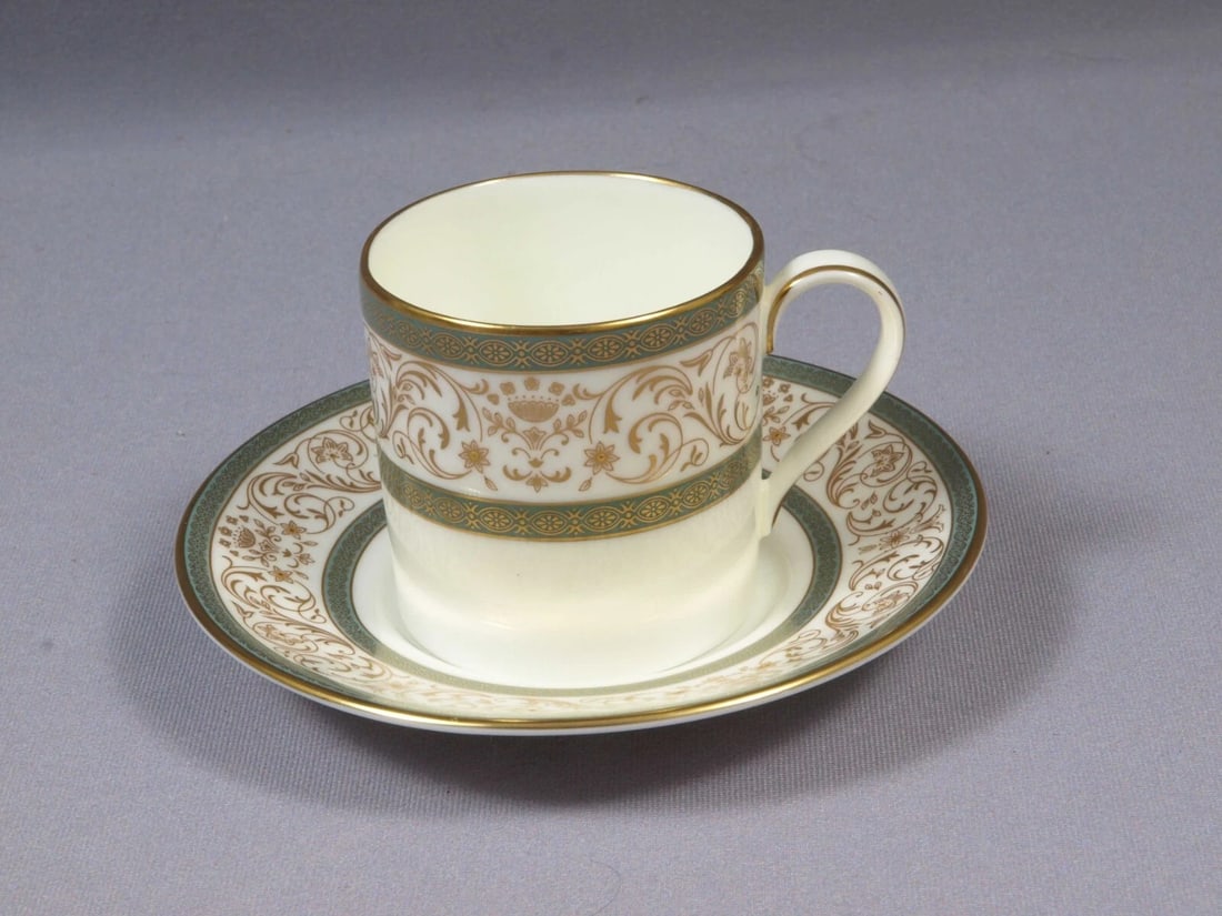 Minton ARAGON Coffee Espresso SET pot Teapot Cups Bone China England - 5