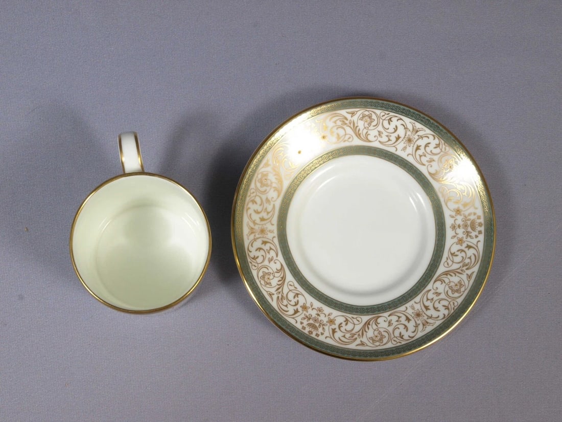 Minton ARAGON Coffee Espresso SET pot Teapot Cups Bone China England - 7