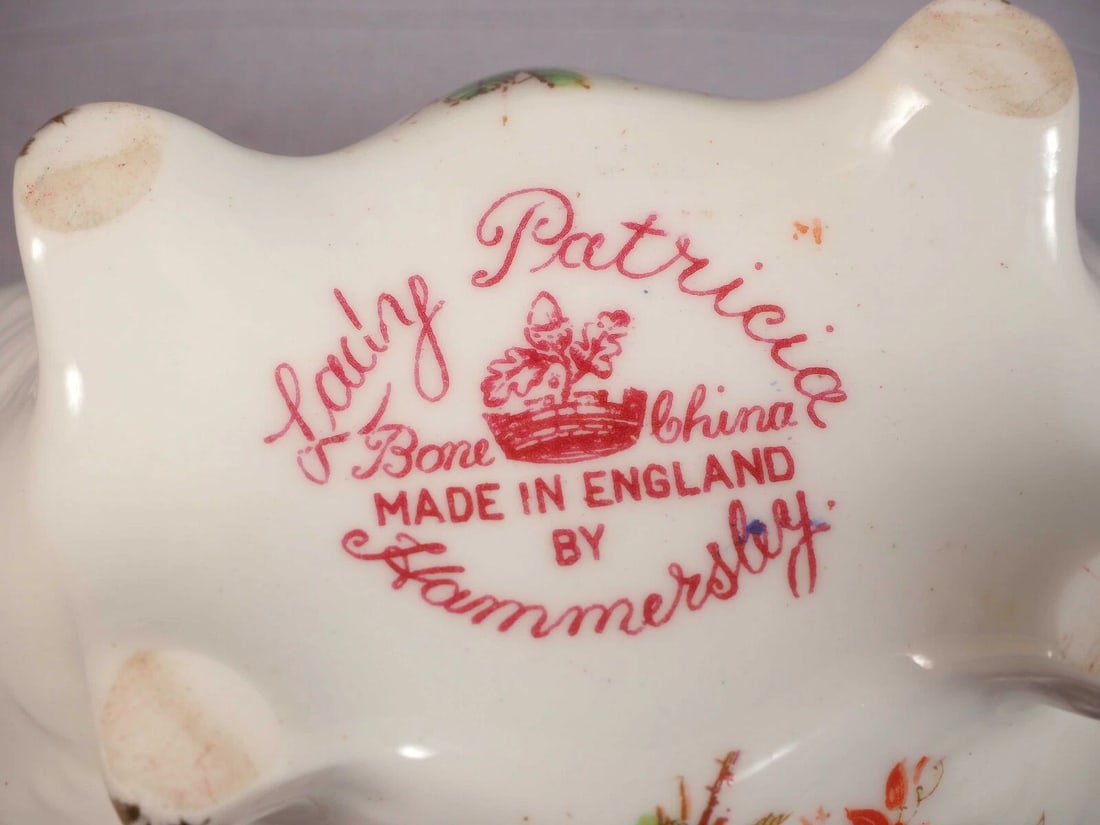 Hammersley LADY PATRICIA Gold Signed F Howard Creamer Milk Jug Sugar Bowl Set - 7