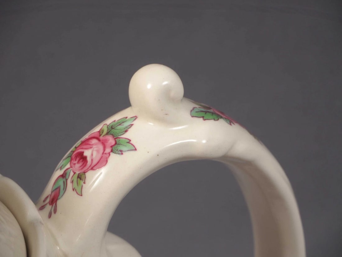 OLD MARK Copeland Spode Billingsley Rose Coffee Teapot Pot England - 4