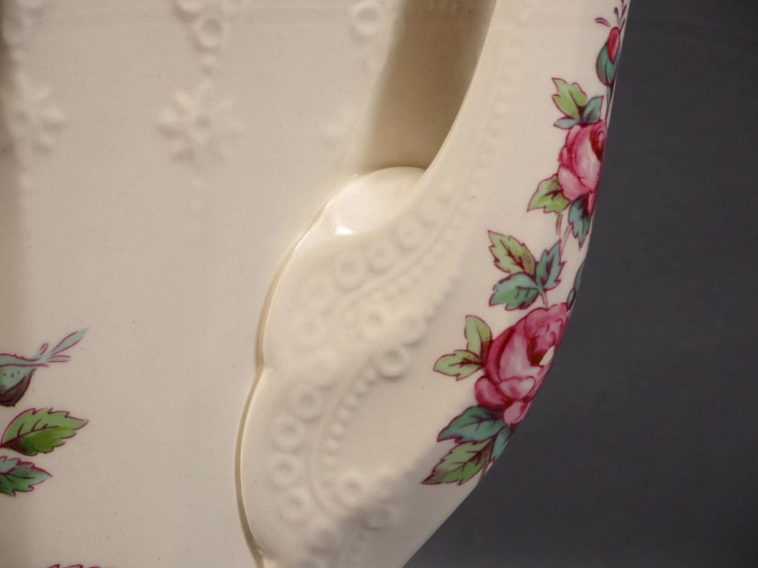 OLD MARK Copeland Spode Billingsley Rose Coffee Teapot Pot England - 5