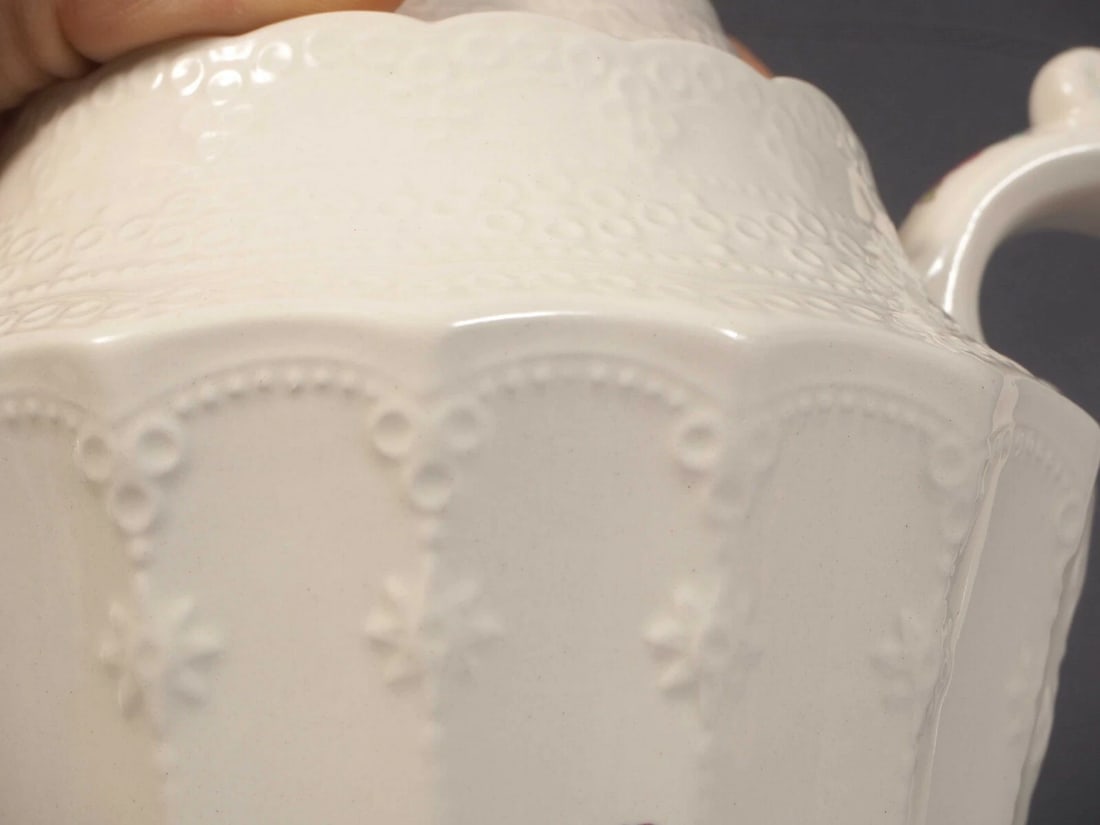 OLD MARK Copeland Spode Billingsley Rose Coffee Teapot Pot England - 6