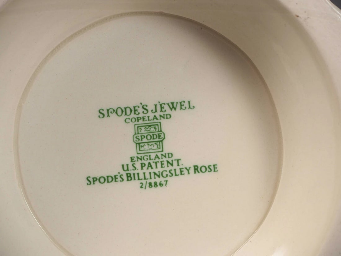OLD MARK Copeland Spode Billingsley Rose Coffee Teapot Pot England - 9