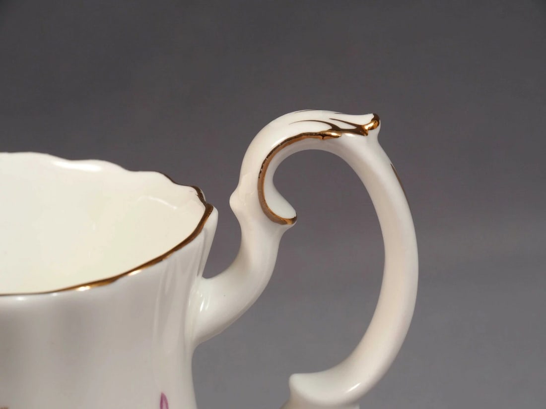 Royal Albert Lavender Rose Bone China Milk Jug Creamer and Open Sugar Bowl set - 4