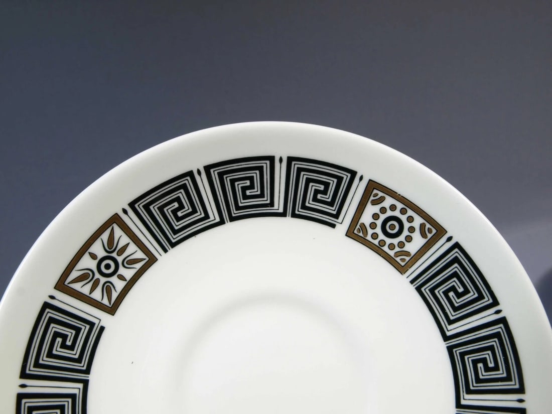 Wedgwood ASIA Black Coffee Tea Cup Tea cup Saucer Set England R4288 - 3