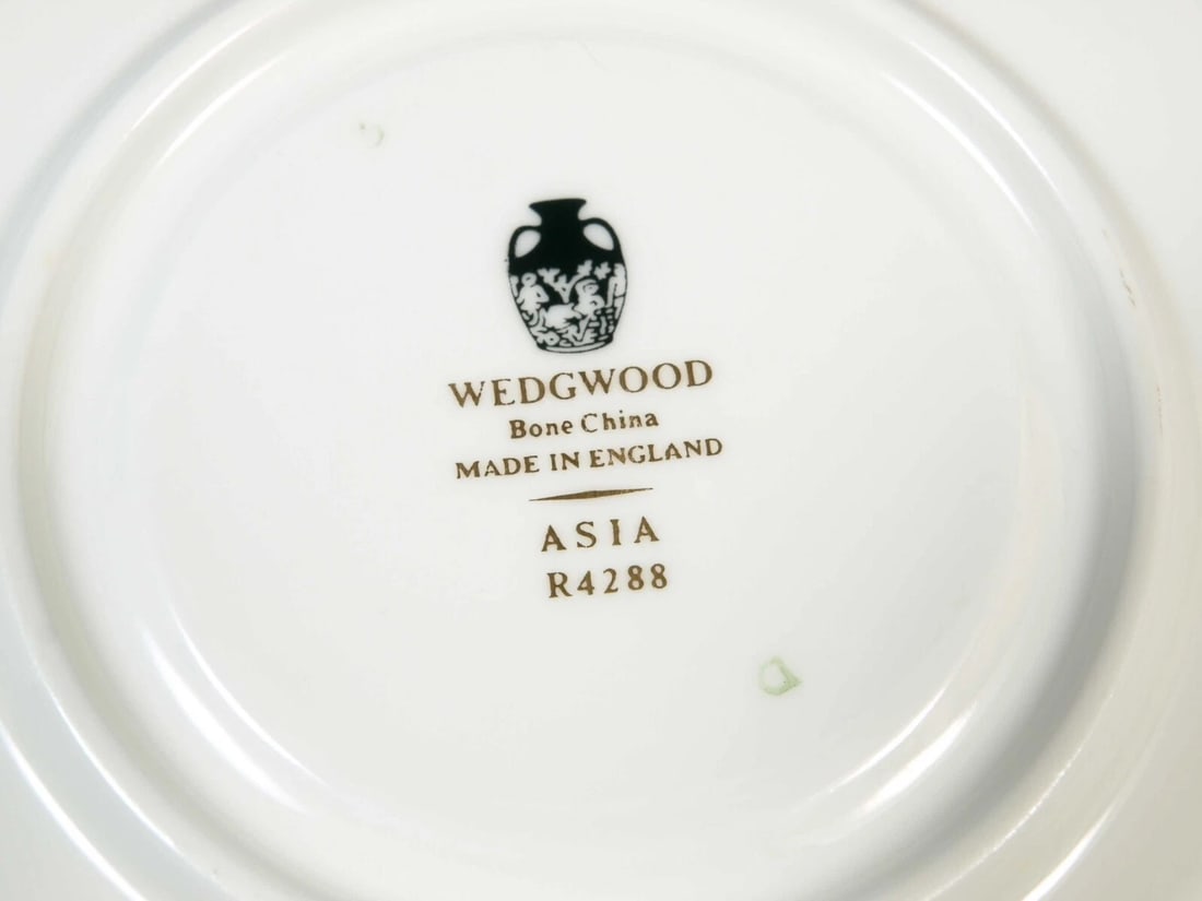 Wedgwood ASIA Black Coffee Tea Cup Tea cup Saucer Set England R4288 - 4