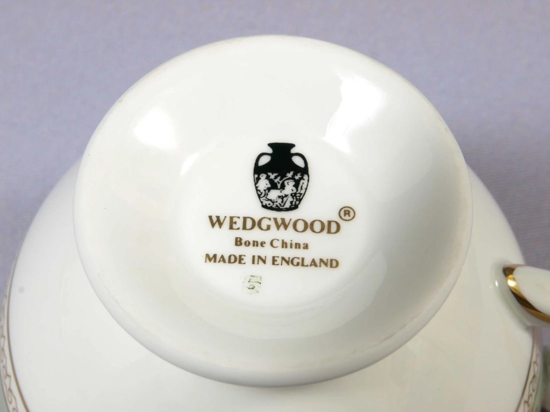 Wedgwood COLUMBIA Sage Green Coffee Tea Cup ONLY England Bone China - 4