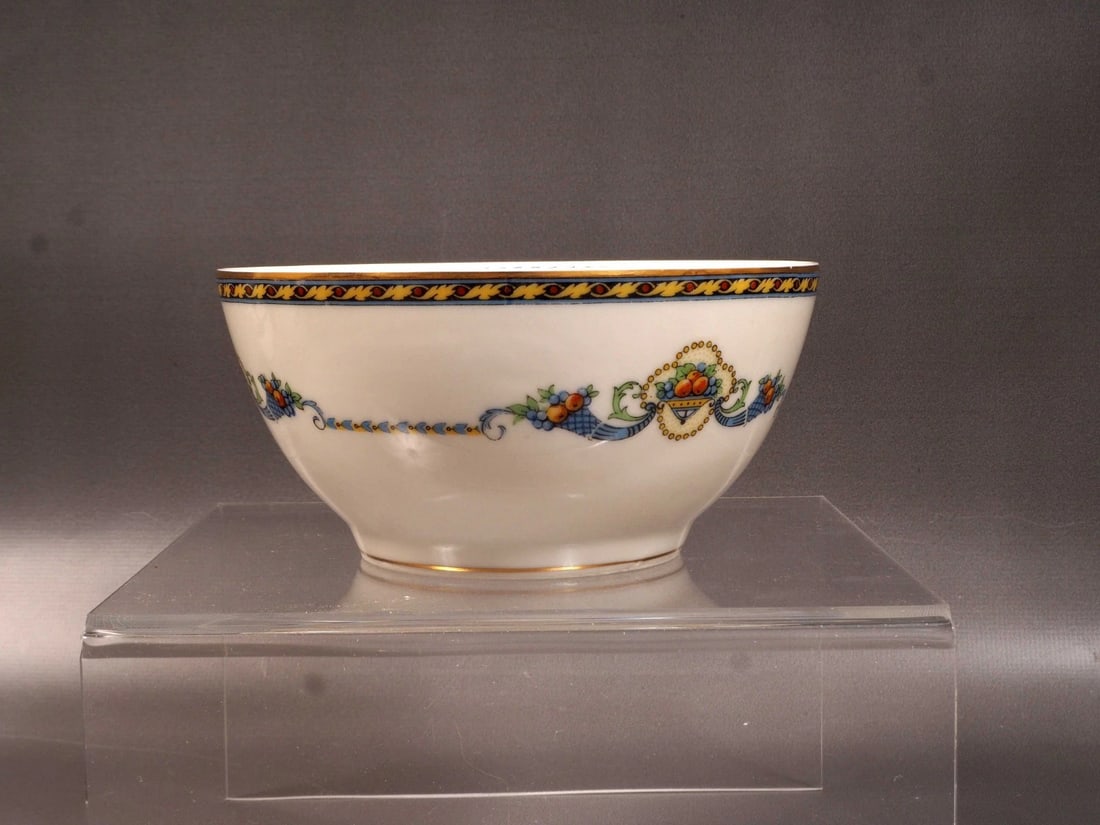 LIMOGES France B&C Bernardaud Horn of Plenty Nappy Cream and sugar Set EXCELLENT - 3