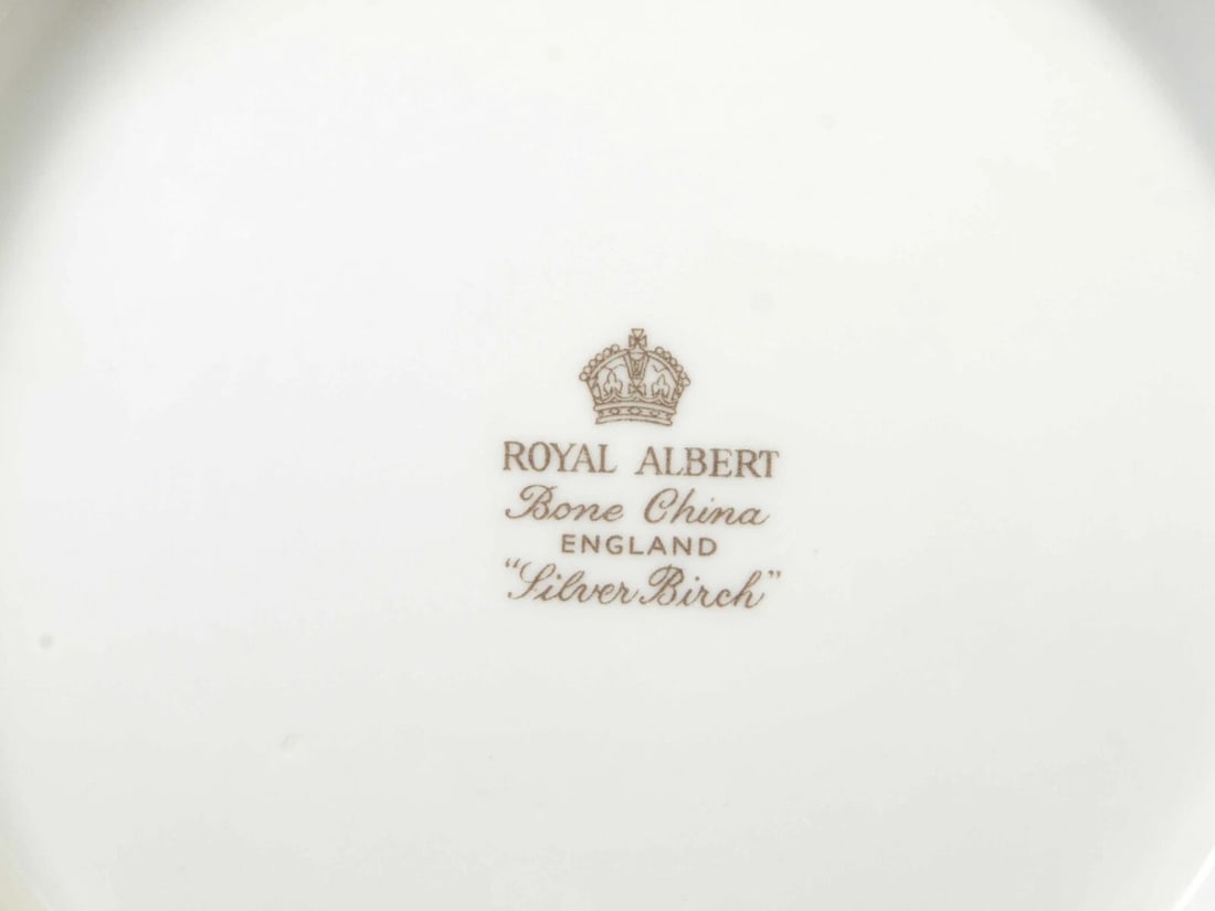 Royal Albert Silver Birch Coffee Tea Pot Teapot LARGE Bone China England Vintage - 4