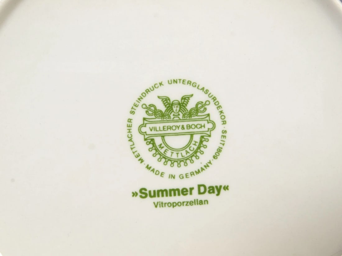 Villeroy & Boch Summer Day Teapot Coffee Pot Large Germany Vintage - 5