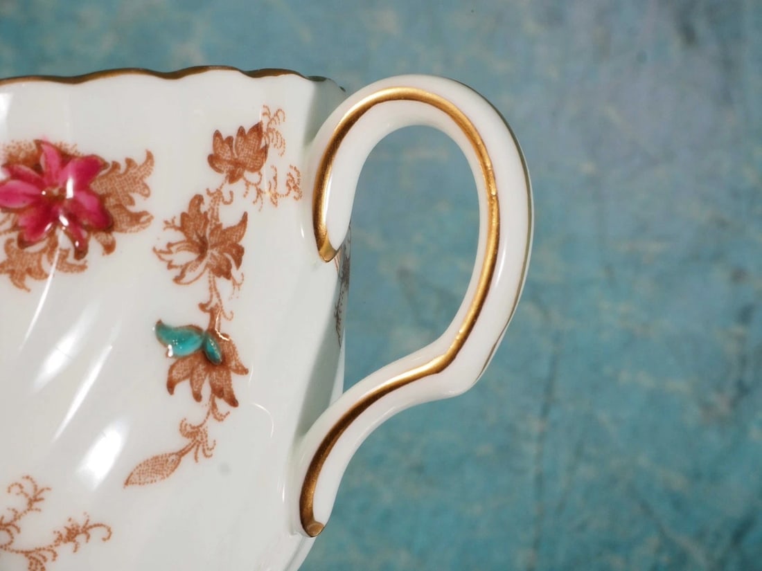 MINTON ANCESTRAL Coffee Tea cup Saucer Set Newer S376 - 5