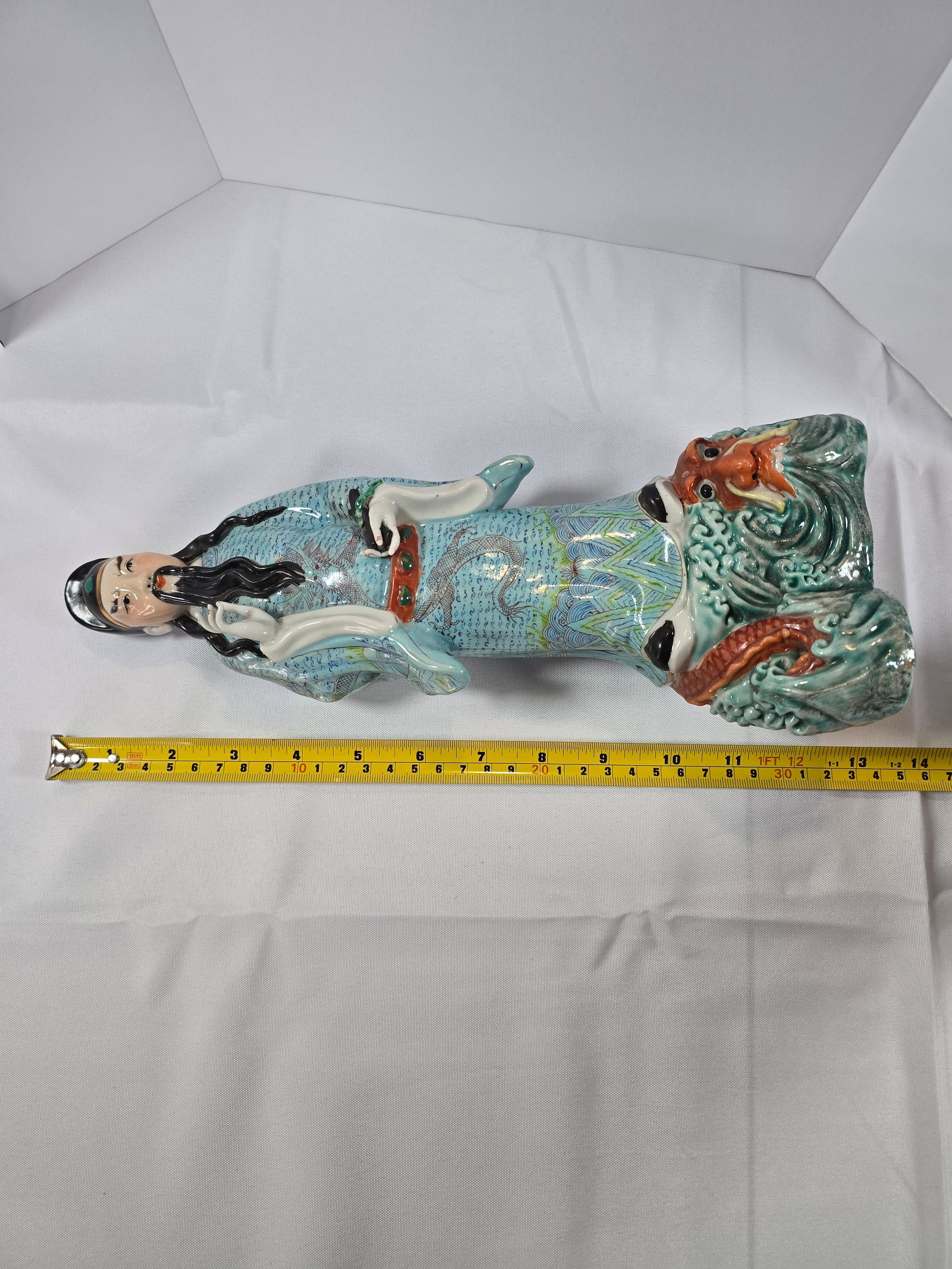 Chinese Export Famille Verte Porcelain Figure, Possibly Guanyin - 5