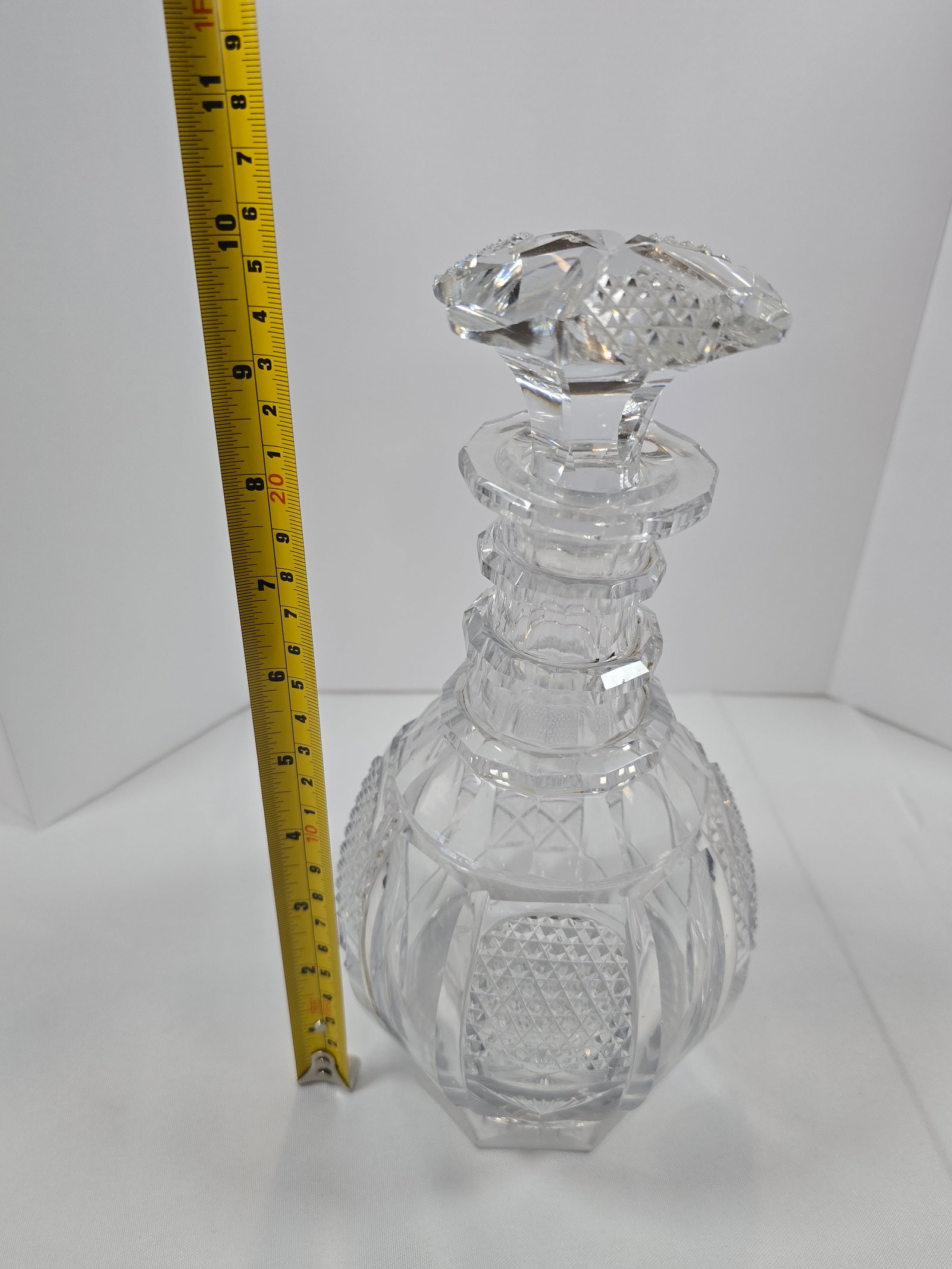 Cut Crystal Spirits Decanter with Stopper - 5