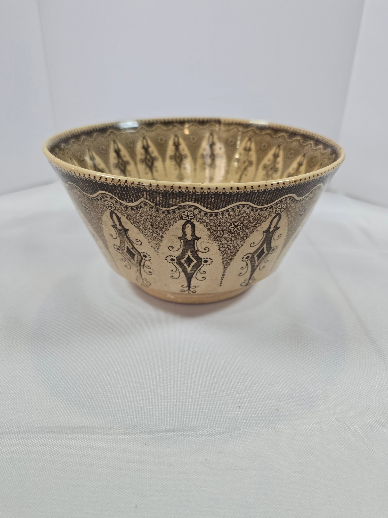 Davenport Oriental Villa Aesthetic Movement Transferware Bowl - 4