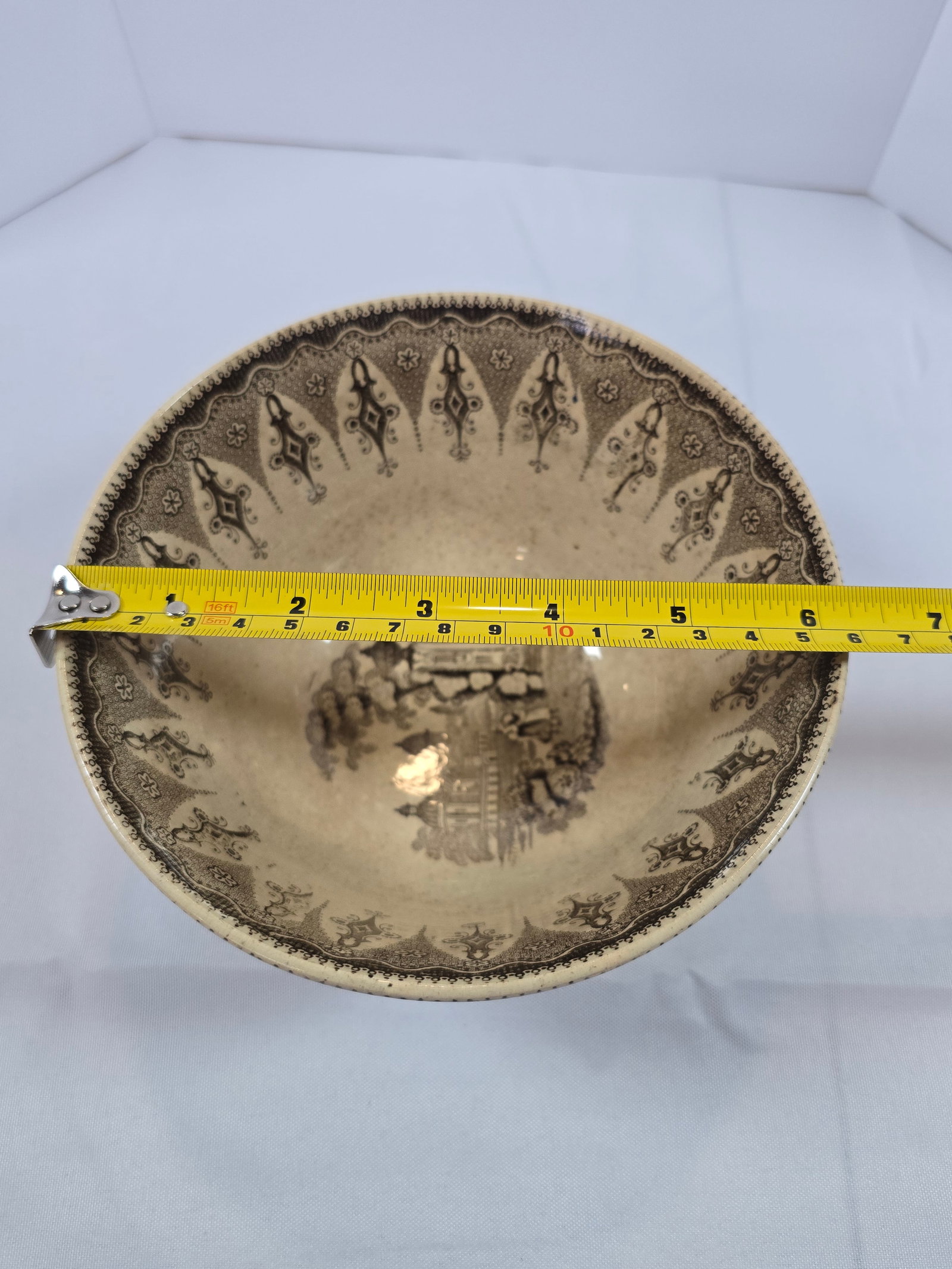 Davenport Oriental Villa Aesthetic Movement Transferware Bowl - 5