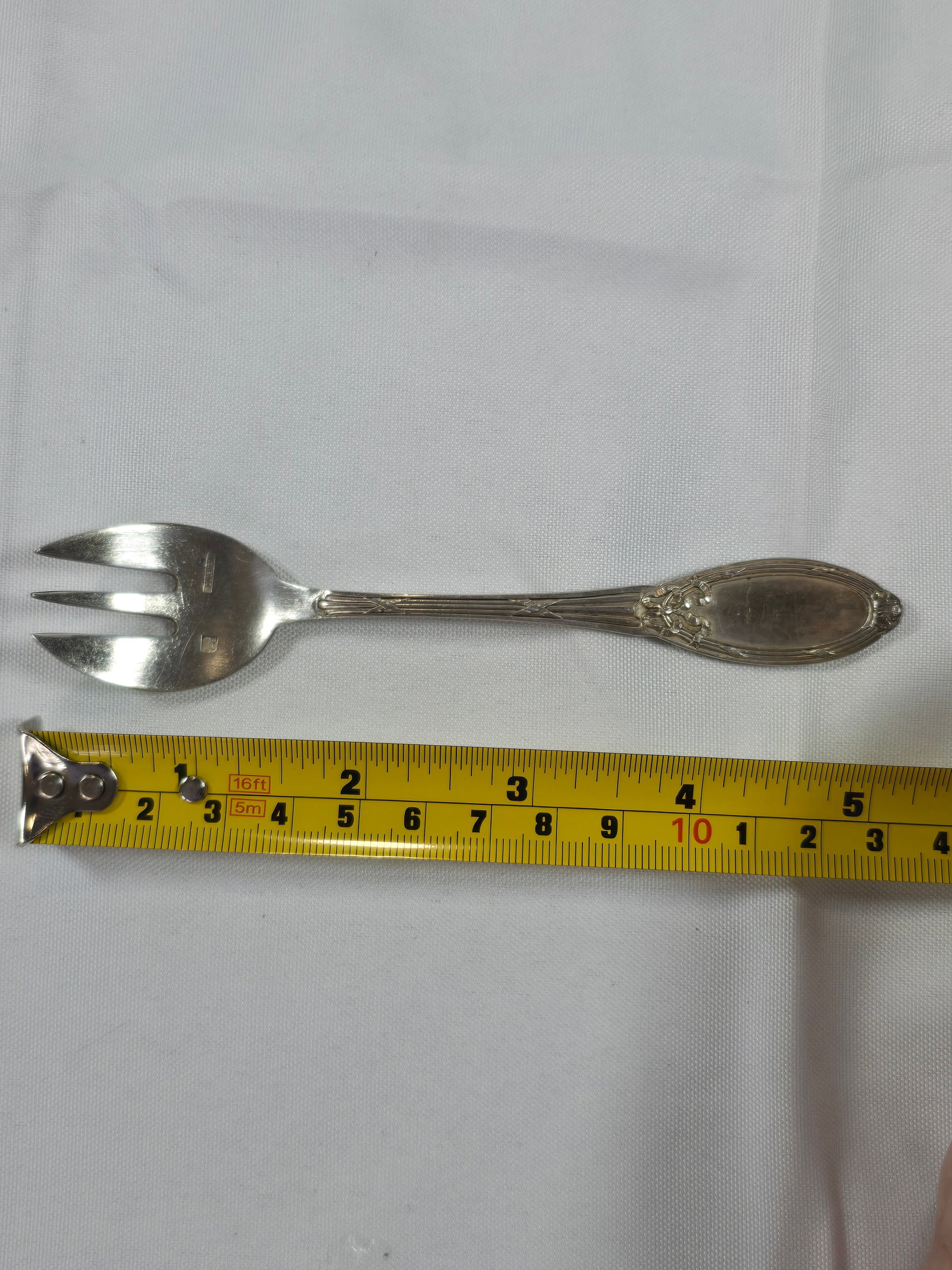 Set of Twelve Antique Silver-Plated Pastry Forks with Original Fitted Case - 7