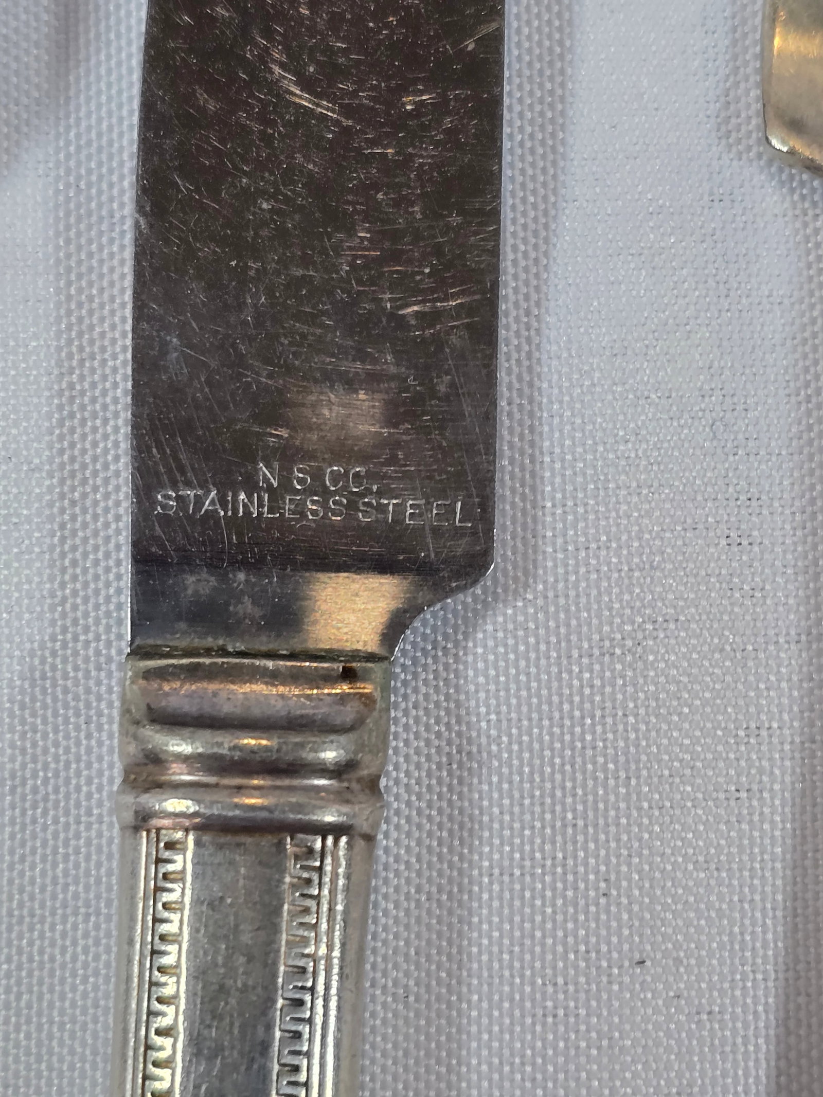 Collection of Antique Silver Plate Flatware with Tortoiseshell Handled Butter Spreader - 4