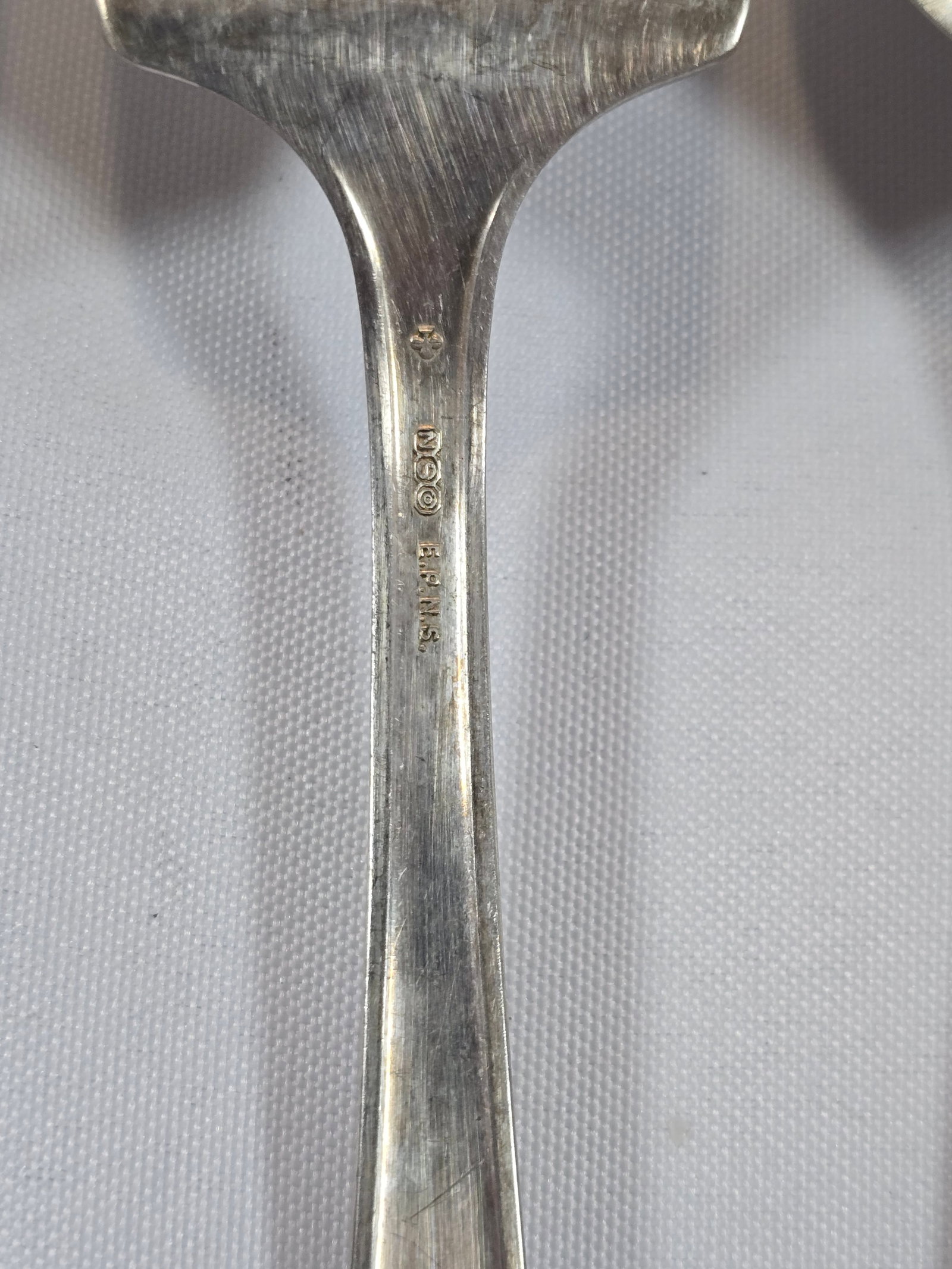 Collection of Antique Silver Plate Flatware with Tortoiseshell Handled Butter Spreader - 7