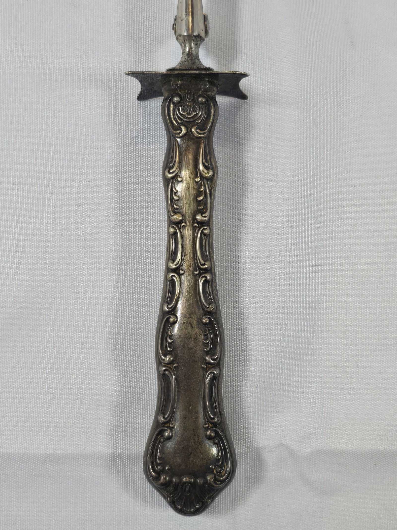 Antique Silver Ornate Carving Set - 3