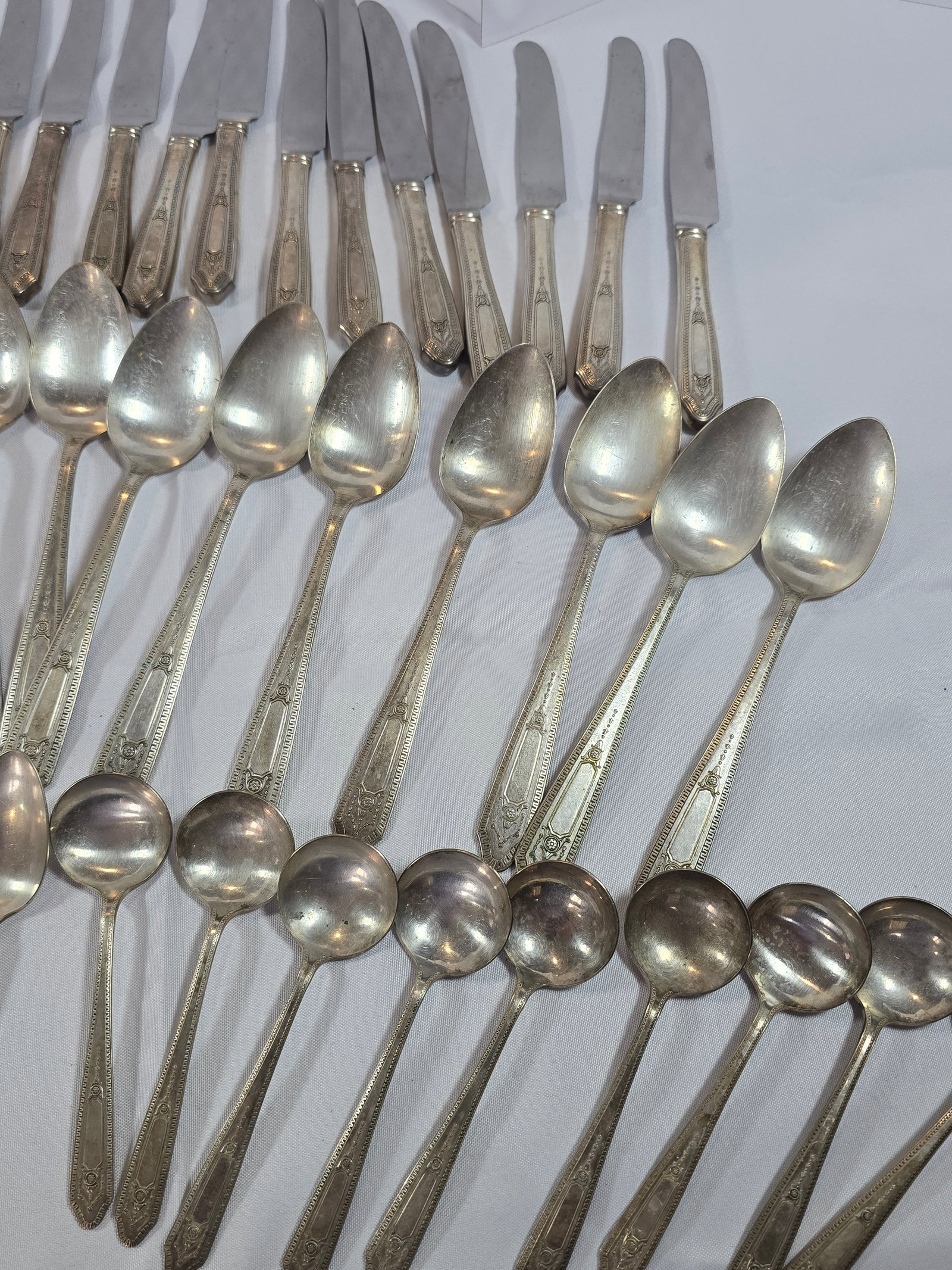 60-Piece Vintage NS CO. Stainless Steel Flatware Set - 5