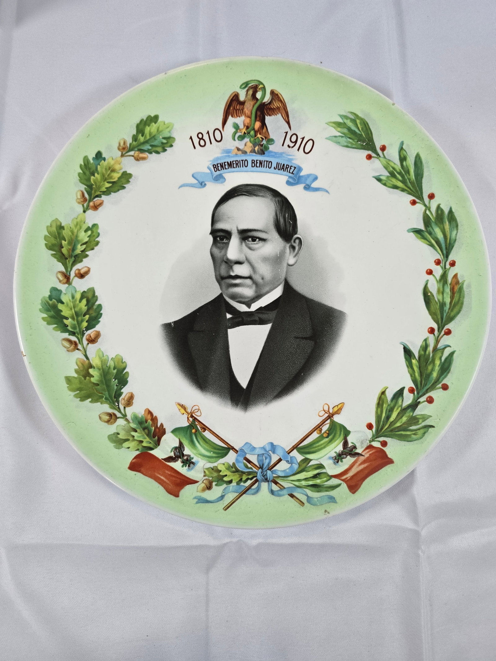 Benito Juárez Centennial Commemorative Plate - 2