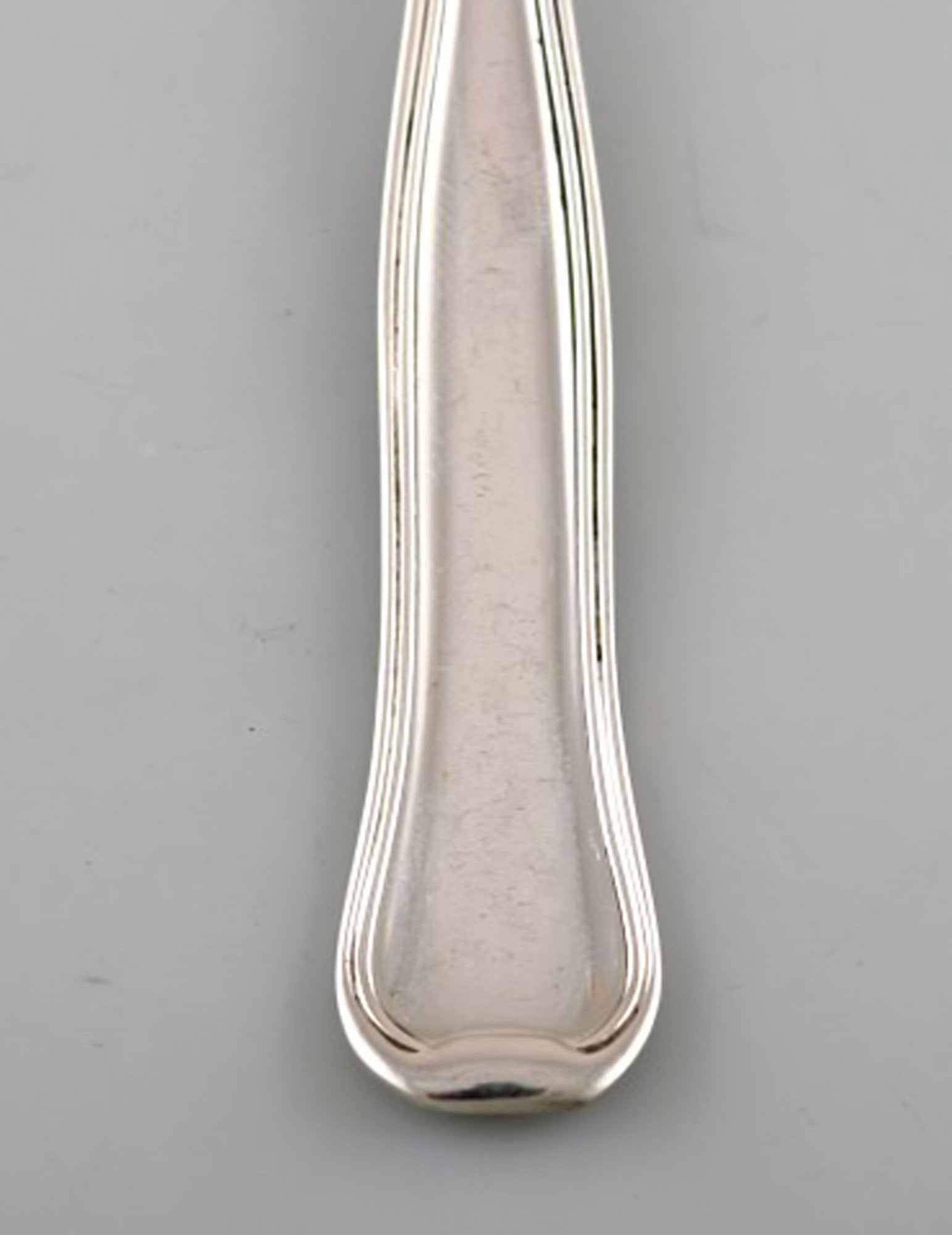 Georg Jensen Old Danish meat fork in sterling silver. - 3