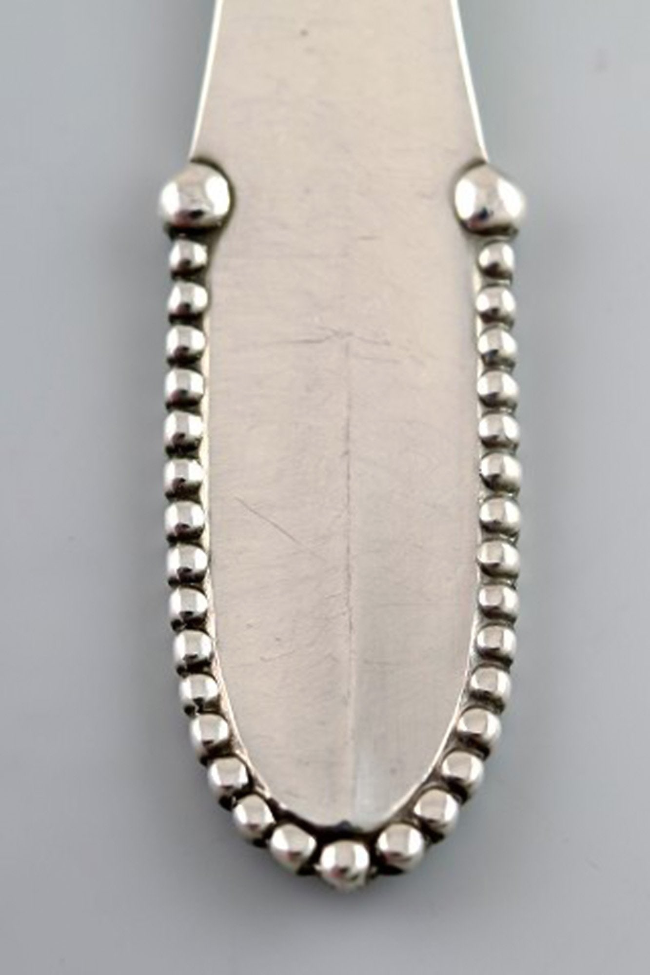 Georg Jensen Beaded complete 12 persons fish service. - 3