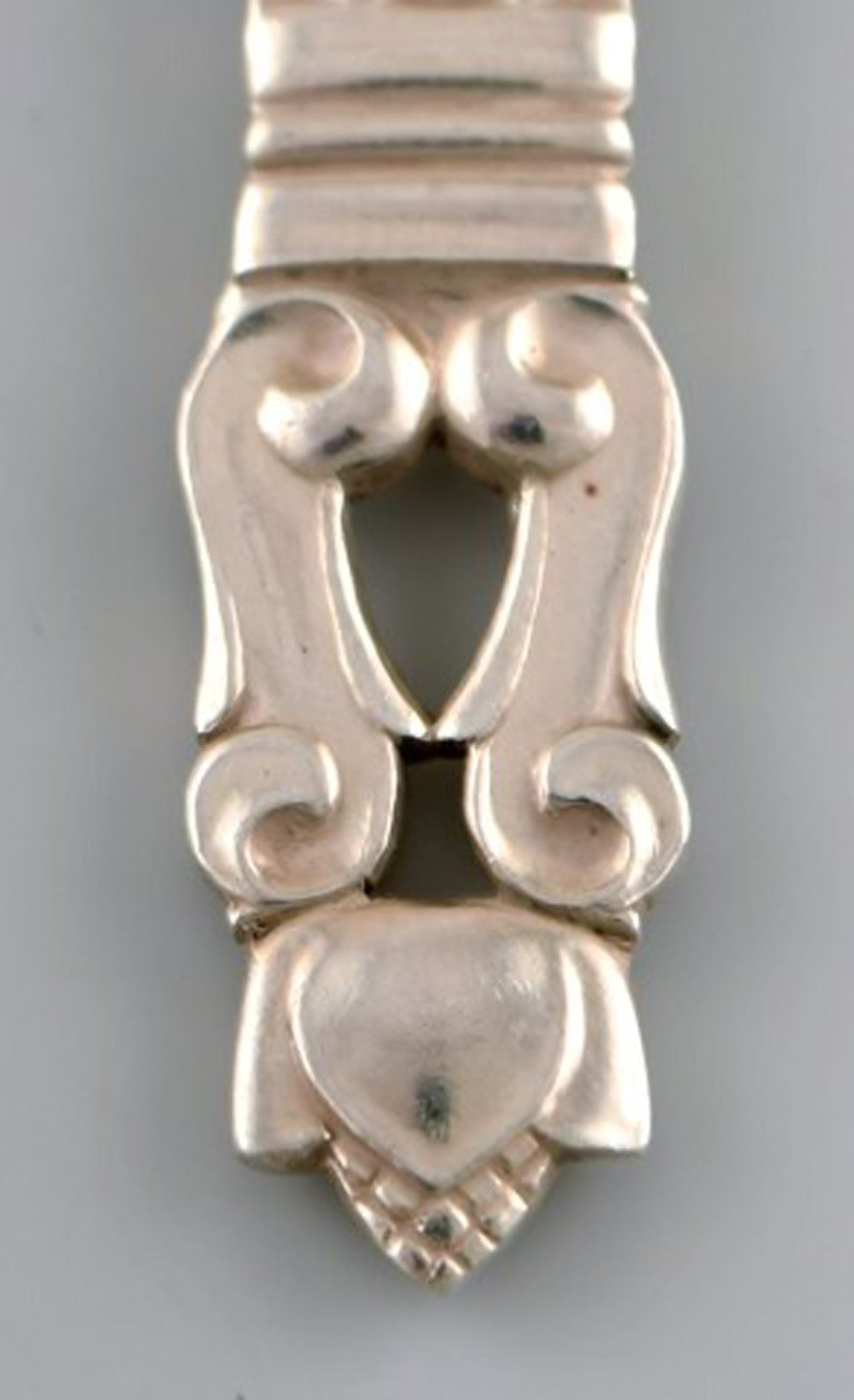 Georg Jensen "Acorn" small salad set, all in sterling silver. - 2