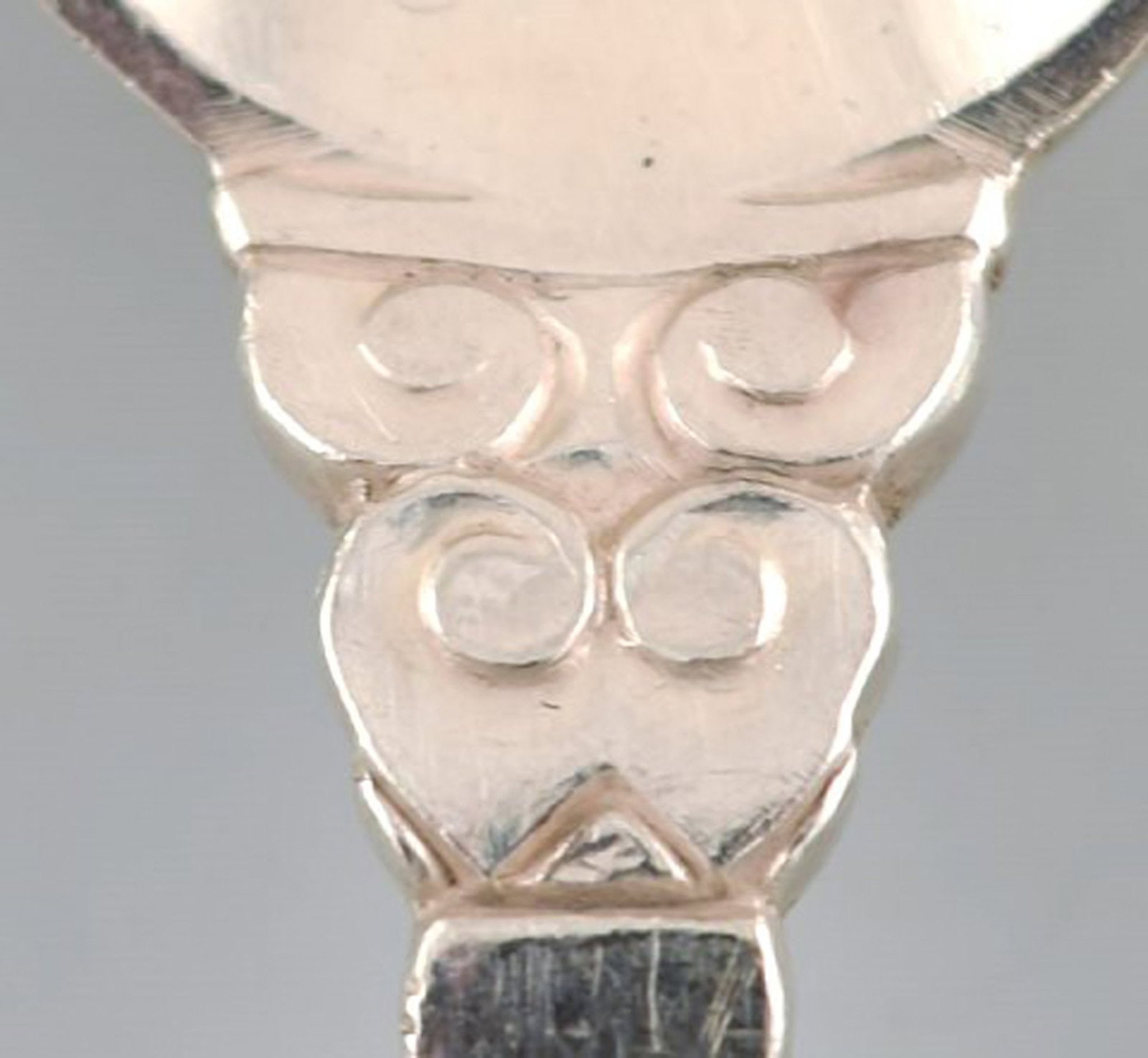 Georg Jensen "Acorn" small salad set, all in sterling silver. - 3