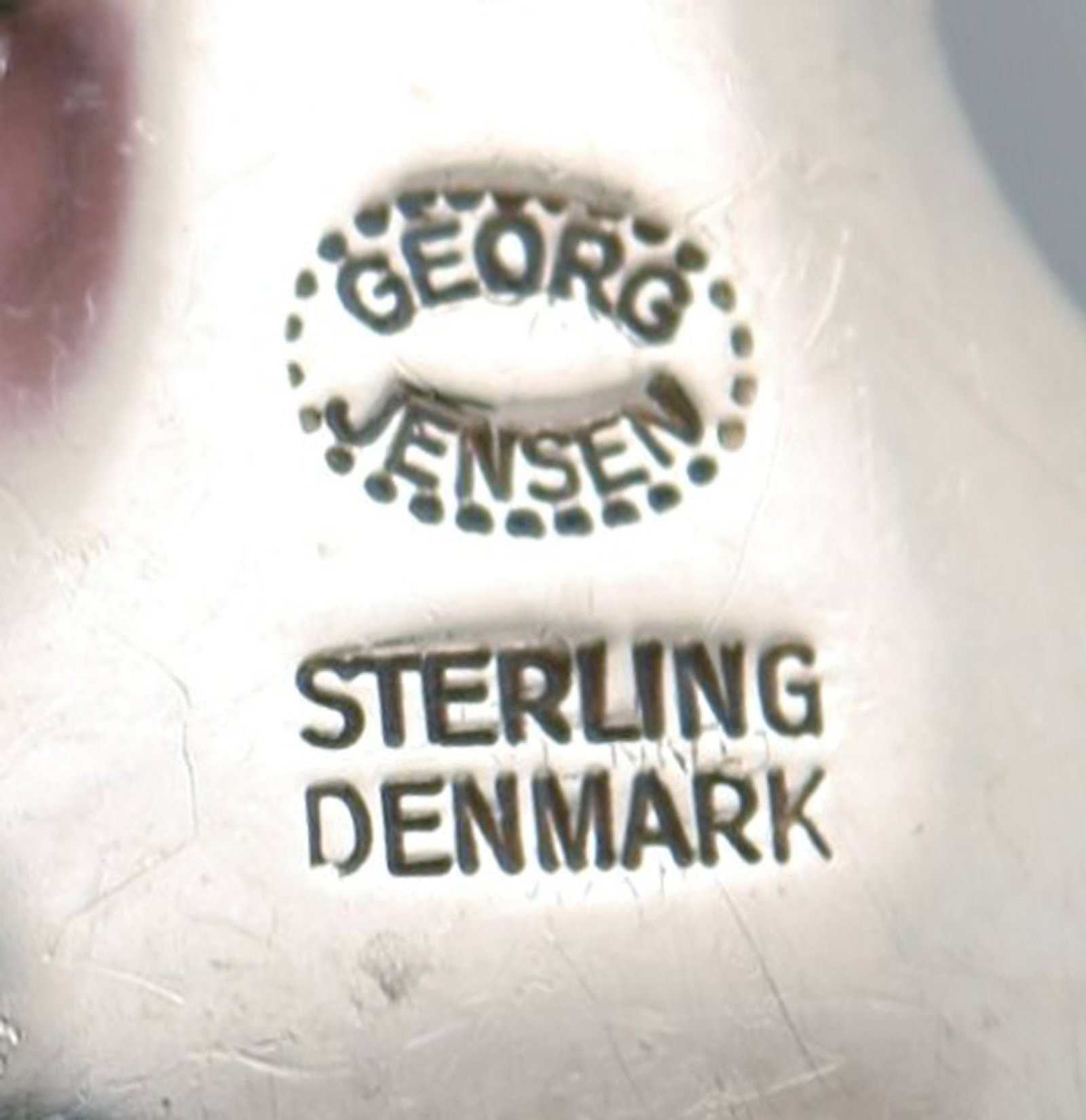 Georg Jensen "Lily of the valley" dinner spoon in sterling silver. - 4