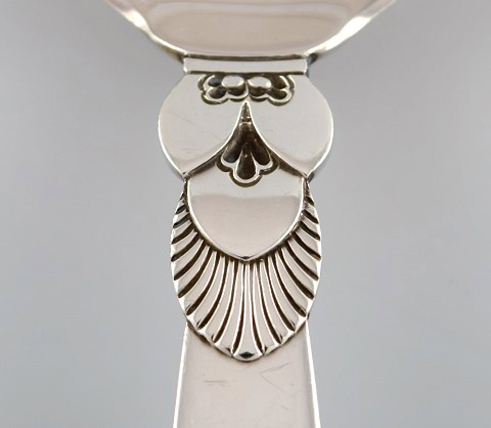 Georg Jensen Cactus serving spoon in sterling silver. - 3