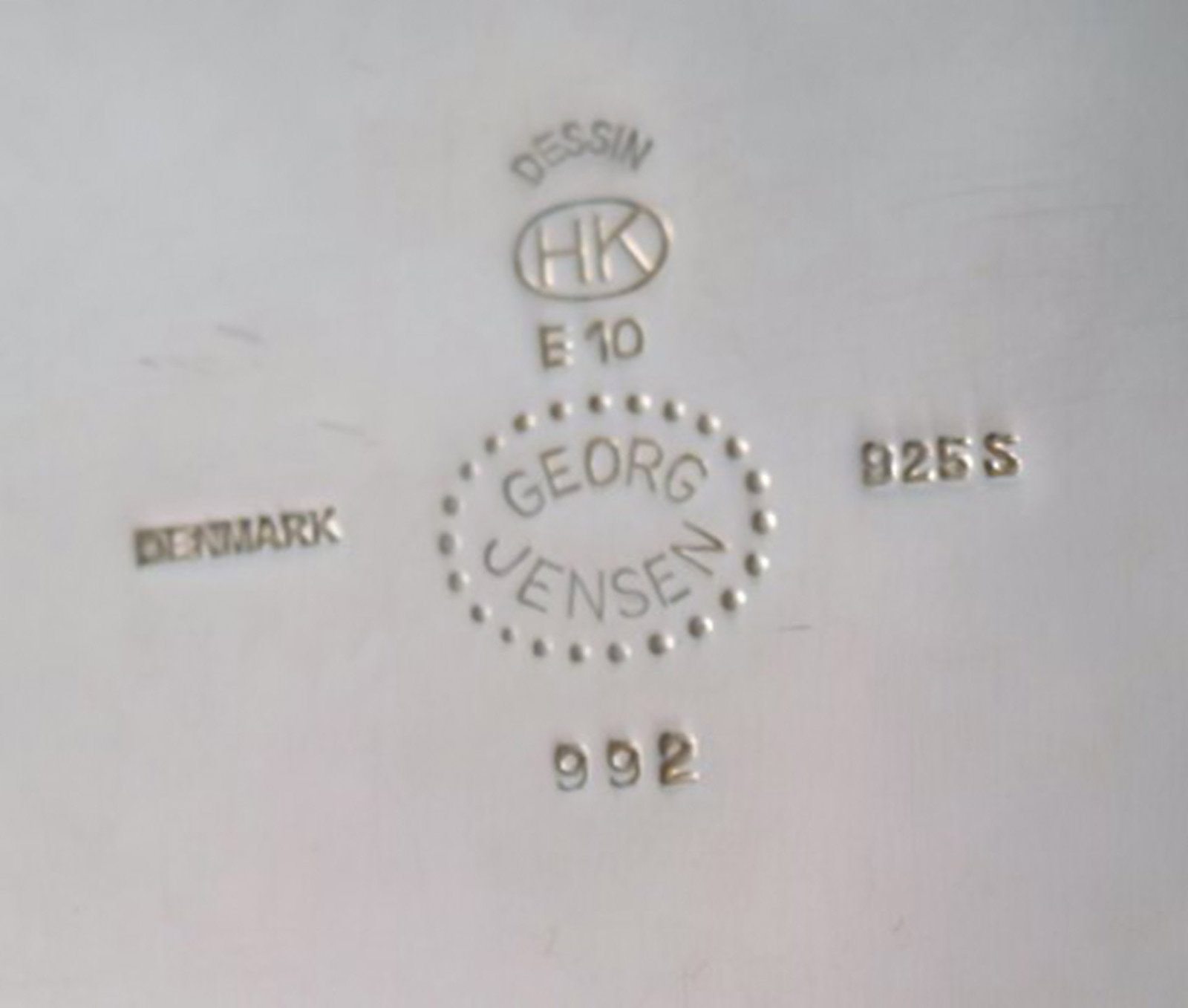 Henning Koppel for Georg Jensen. Modernist sterling silver jug. 'The Pregnant Duck'. Model number - 7