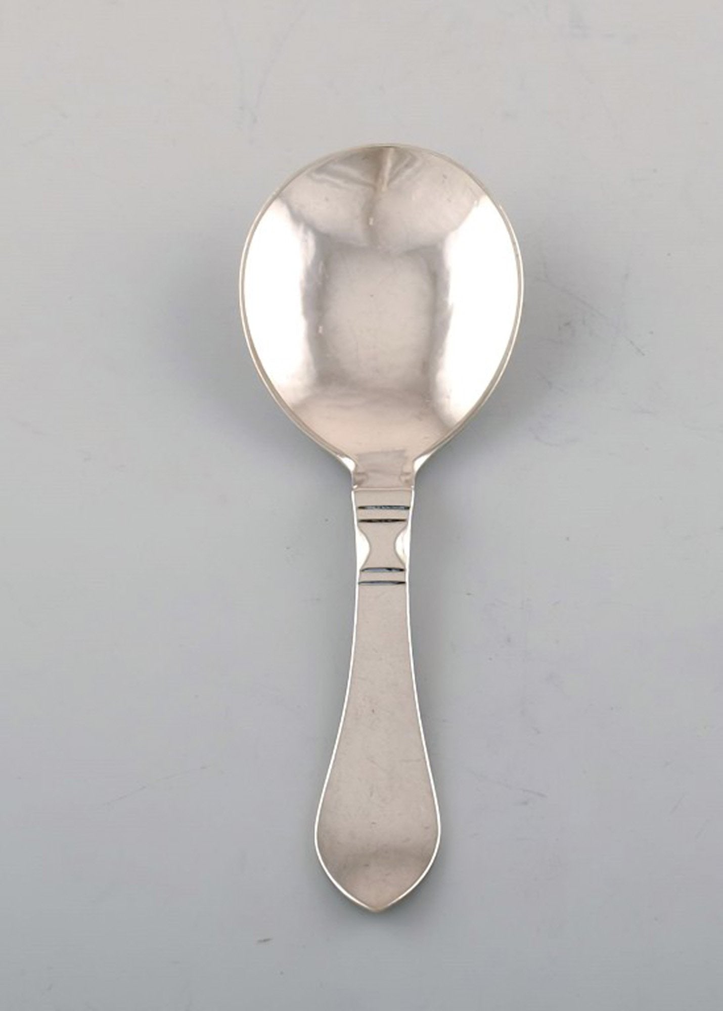 Georg Jensen Continental jam spoon, hand hammered. 1926. (1 of 4)
