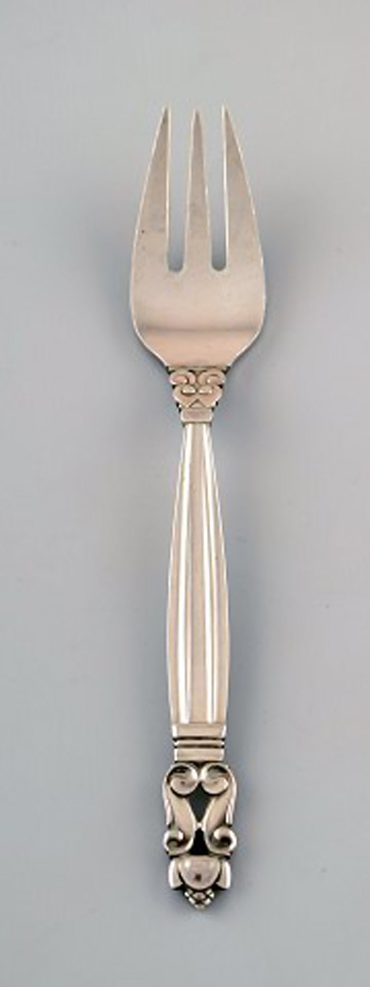 Georg Jensen "Acorn" fish fork in sterling silver. 8 pcs. in stock. - 2