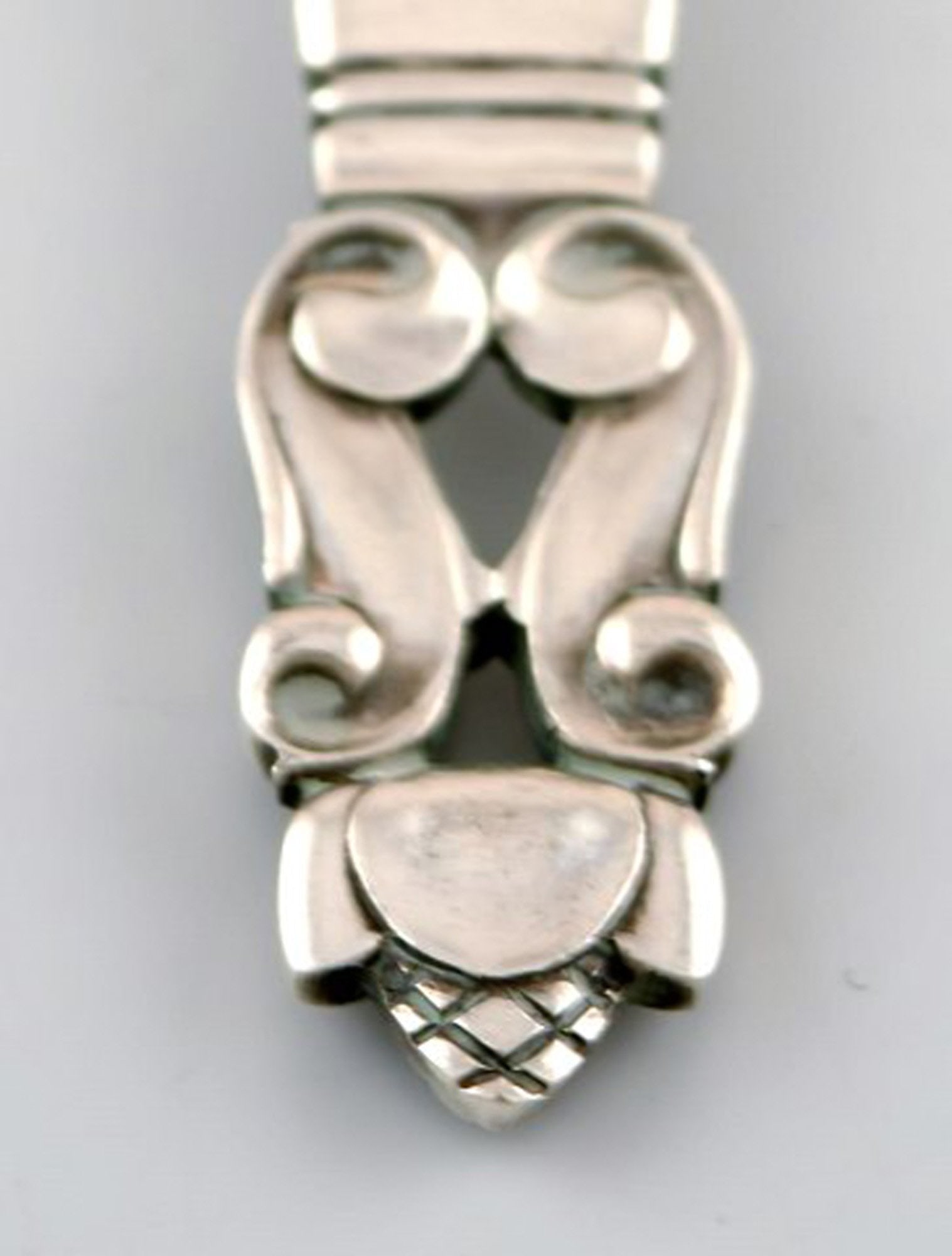 Georg Jensen "Acorn" fish fork in sterling silver. 8 pcs. in stock. - 3