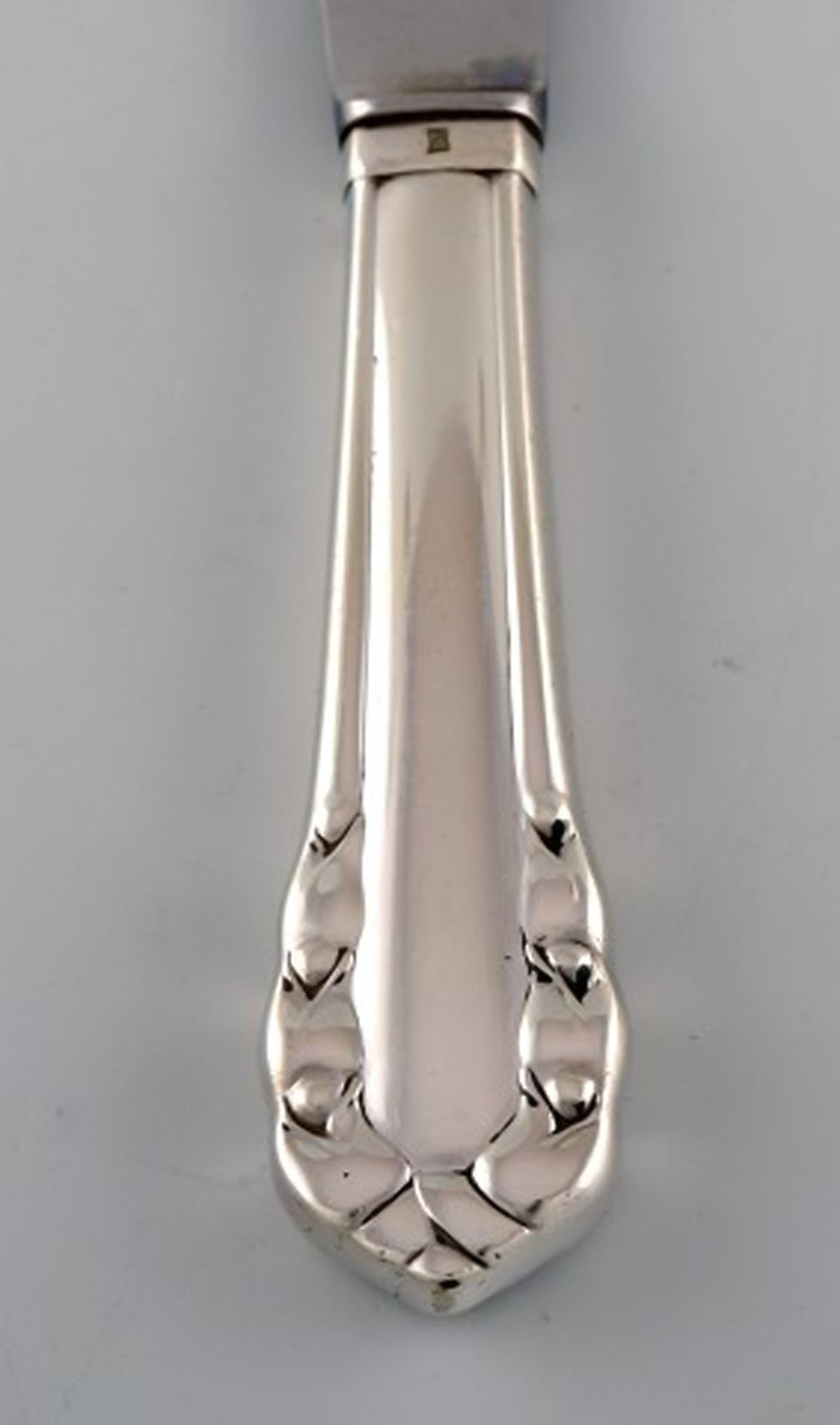 Georg Jensen "Lily of the Valley" lunch knife in sterling silver and stainless steel. Dated 1933-44. - 2