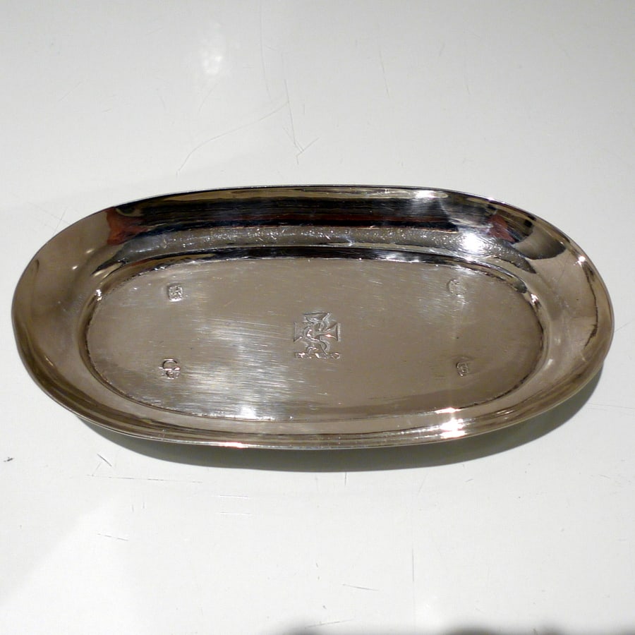 Early 18th Century Antique George I Sterling Silver Spoon Tray London 1720 Richard Watts - 3