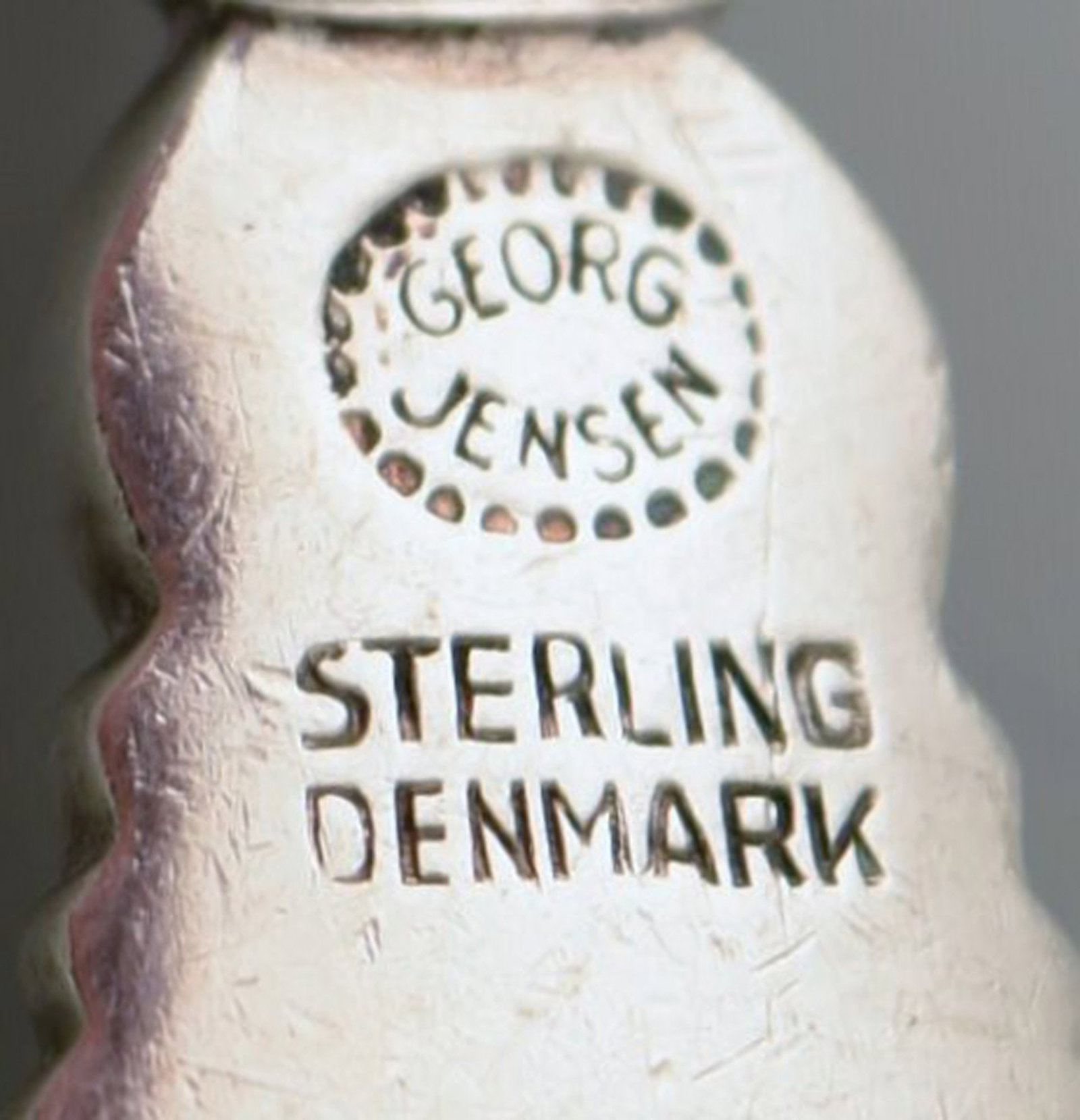 Georg Jensen silver Acanthus silverware, Georg Jensen dinner spoon/soup spoon. - 4