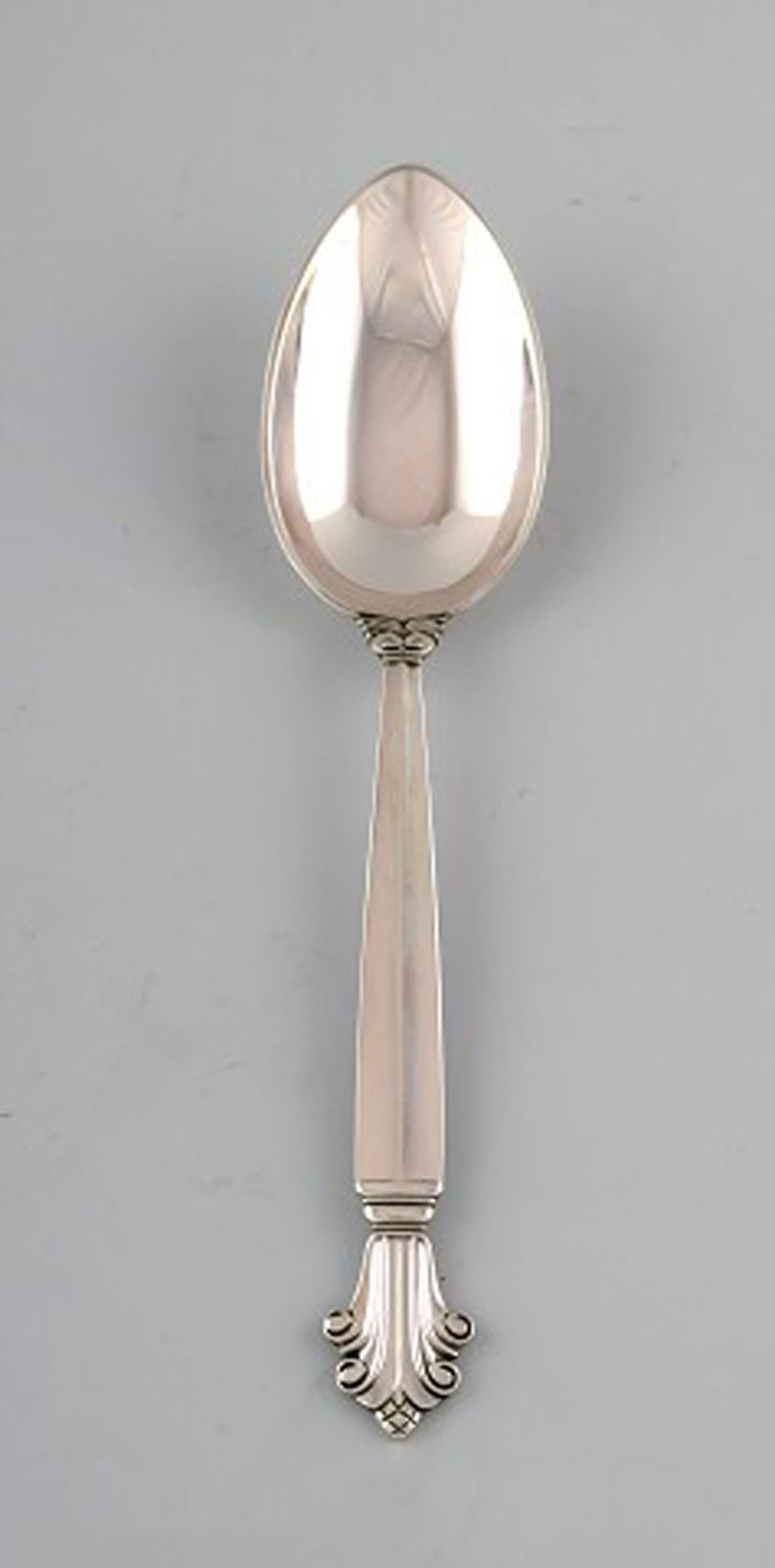 Georg Jensen silver Acanthus silverware, Georg Jensen dinner spoon/soup spoon. - 2