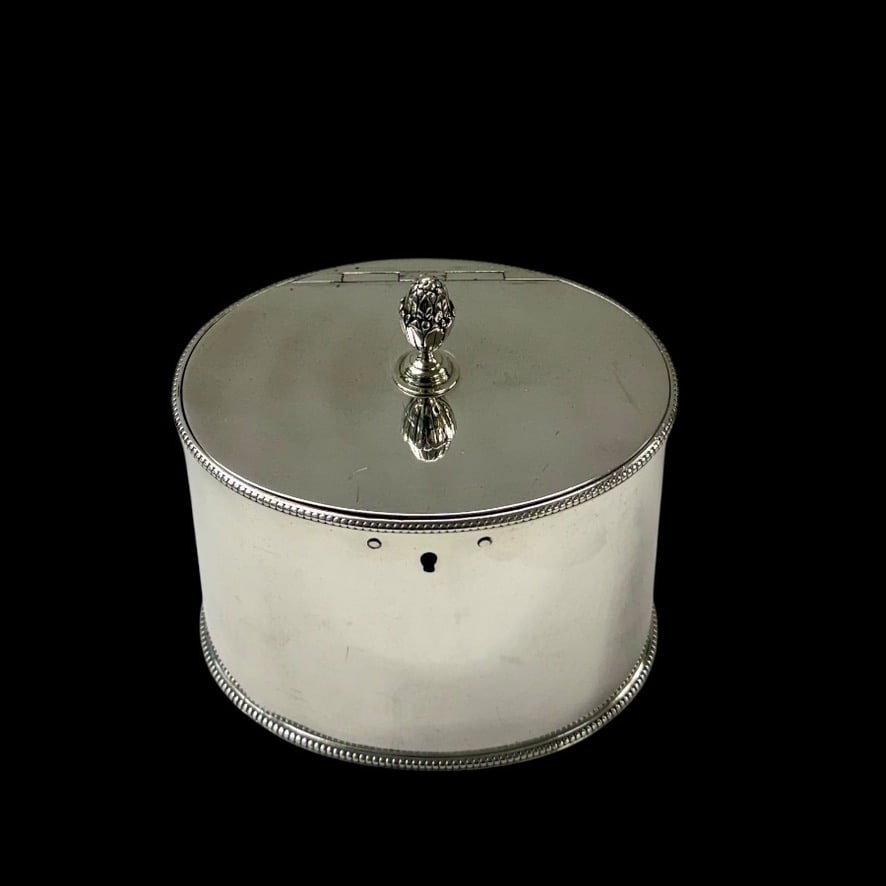 18th Century Antique George III Silver Tea Caddy London 1777 Charles Aldridge & Henry Green - 2