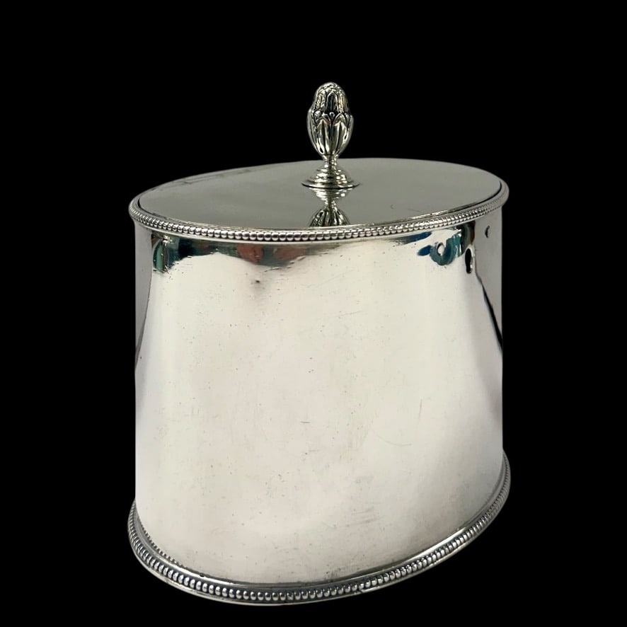 18th Century Antique George III Silver Tea Caddy London 1777 Charles Aldridge & Henry Green - 3