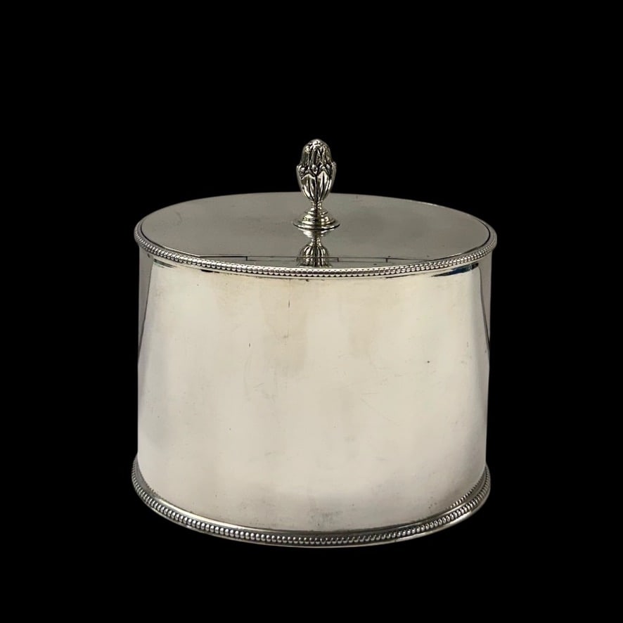 18th Century Antique George III Silver Tea Caddy London 1777 Charles Aldridge & Henry Green - 4